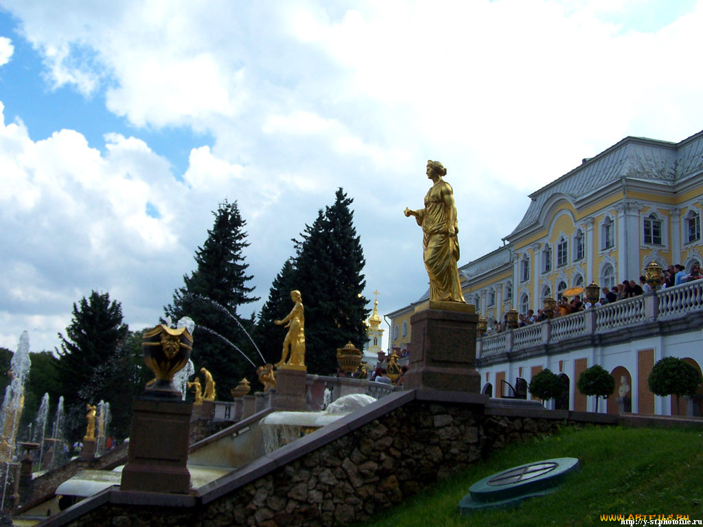 петергоф, нижний, парк, лето, 2005, города, санкт, петербург, россия