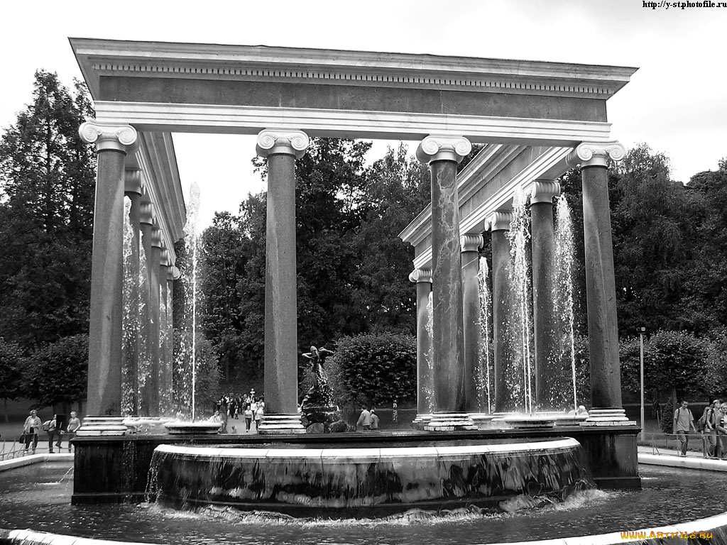 петергоф, нижний, парк, лето, 2005, города, санкт, петербург, россия