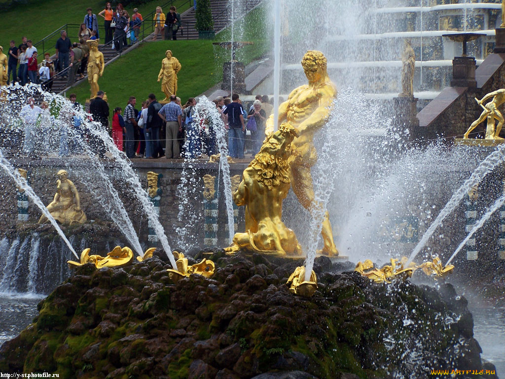 петергоф, нижний, парк, лето, 2005, города, санкт, петербург, россия