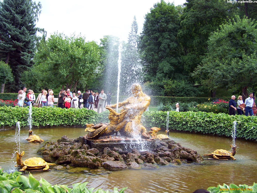 петергоф, нижний, парк, лето, 2005, города, санкт, петербург, россия