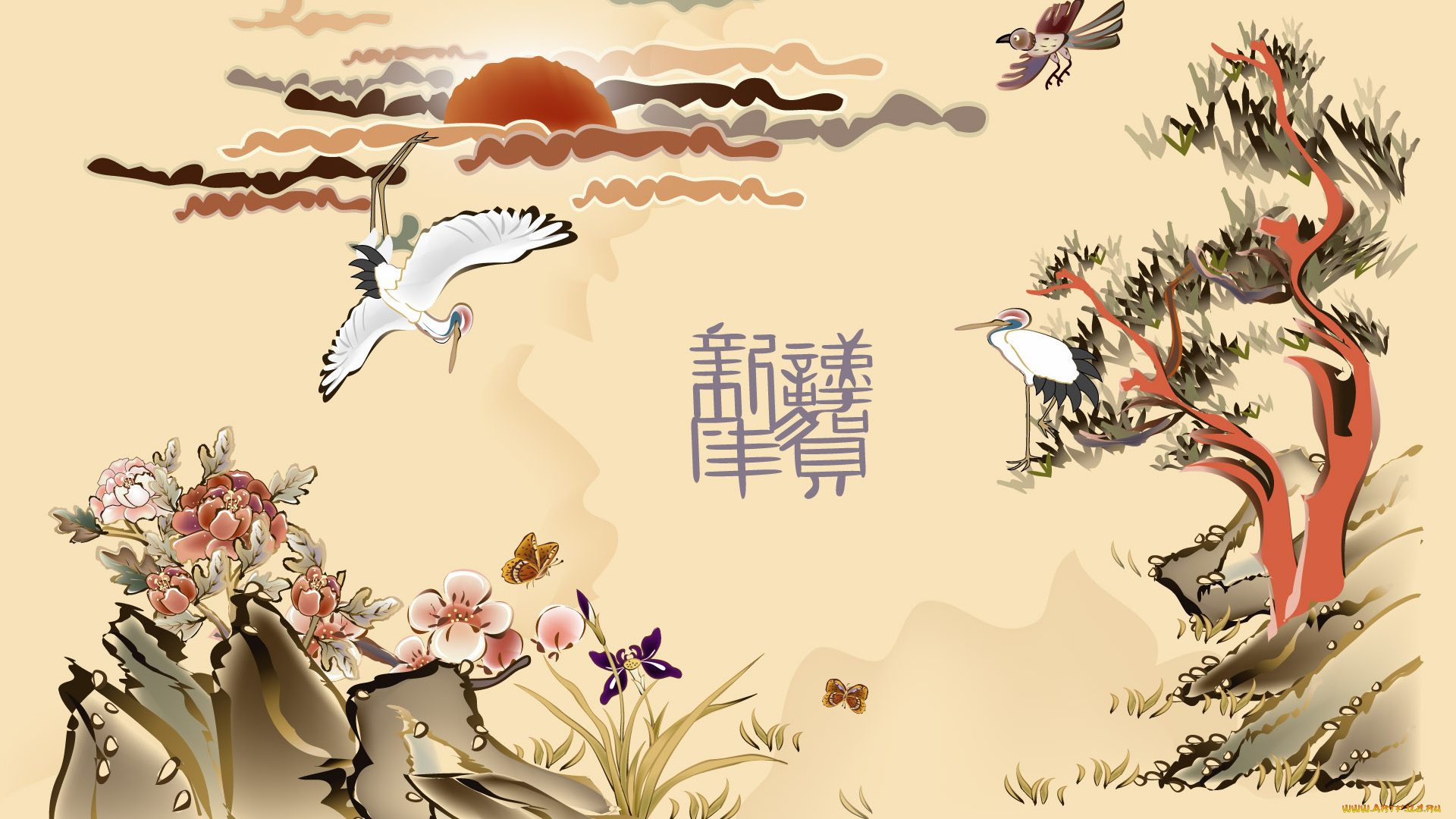 рисованные, природа