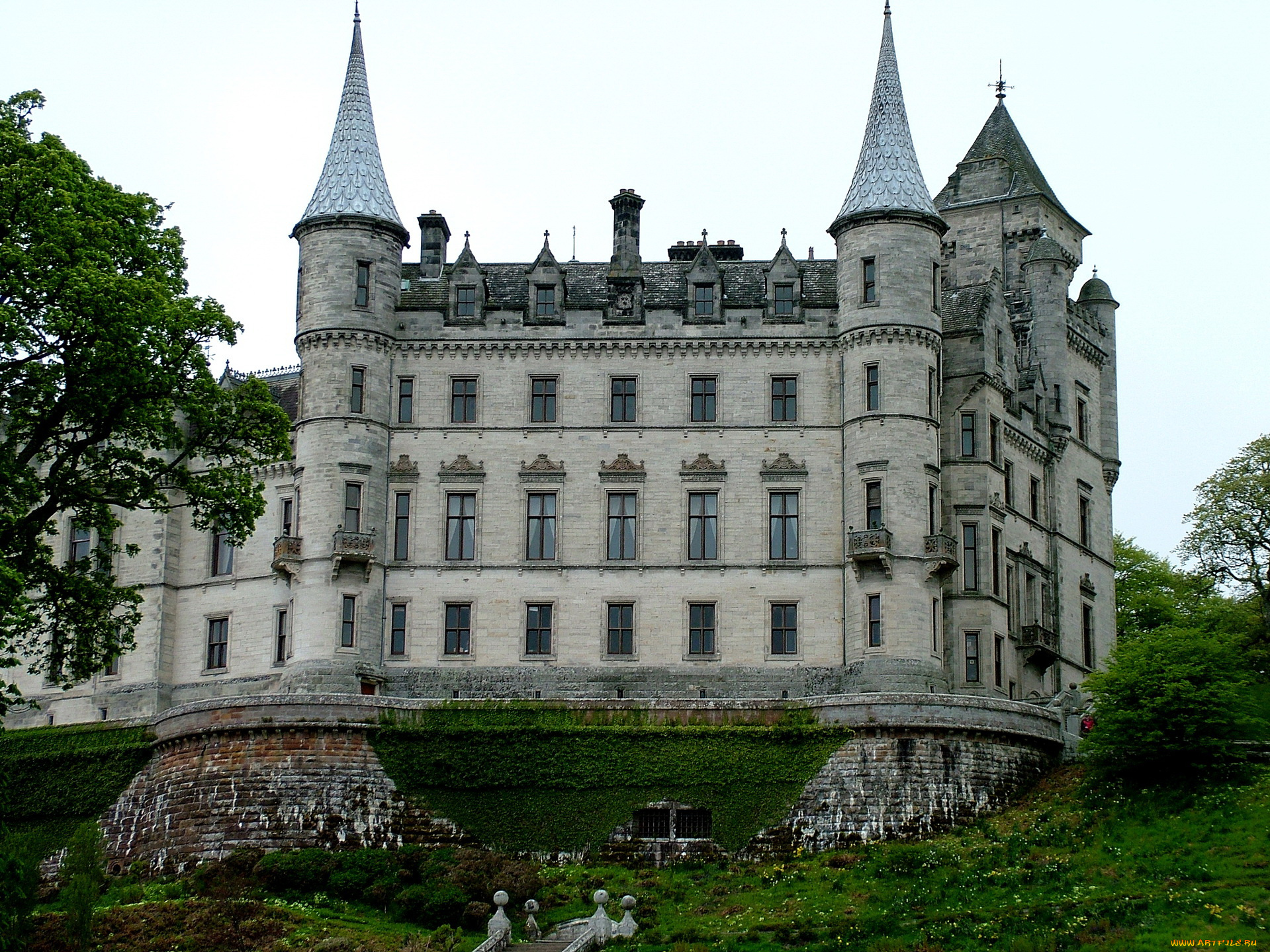 города, дворцы, замки, крепости, scottish, castles, dunrobin, castle
