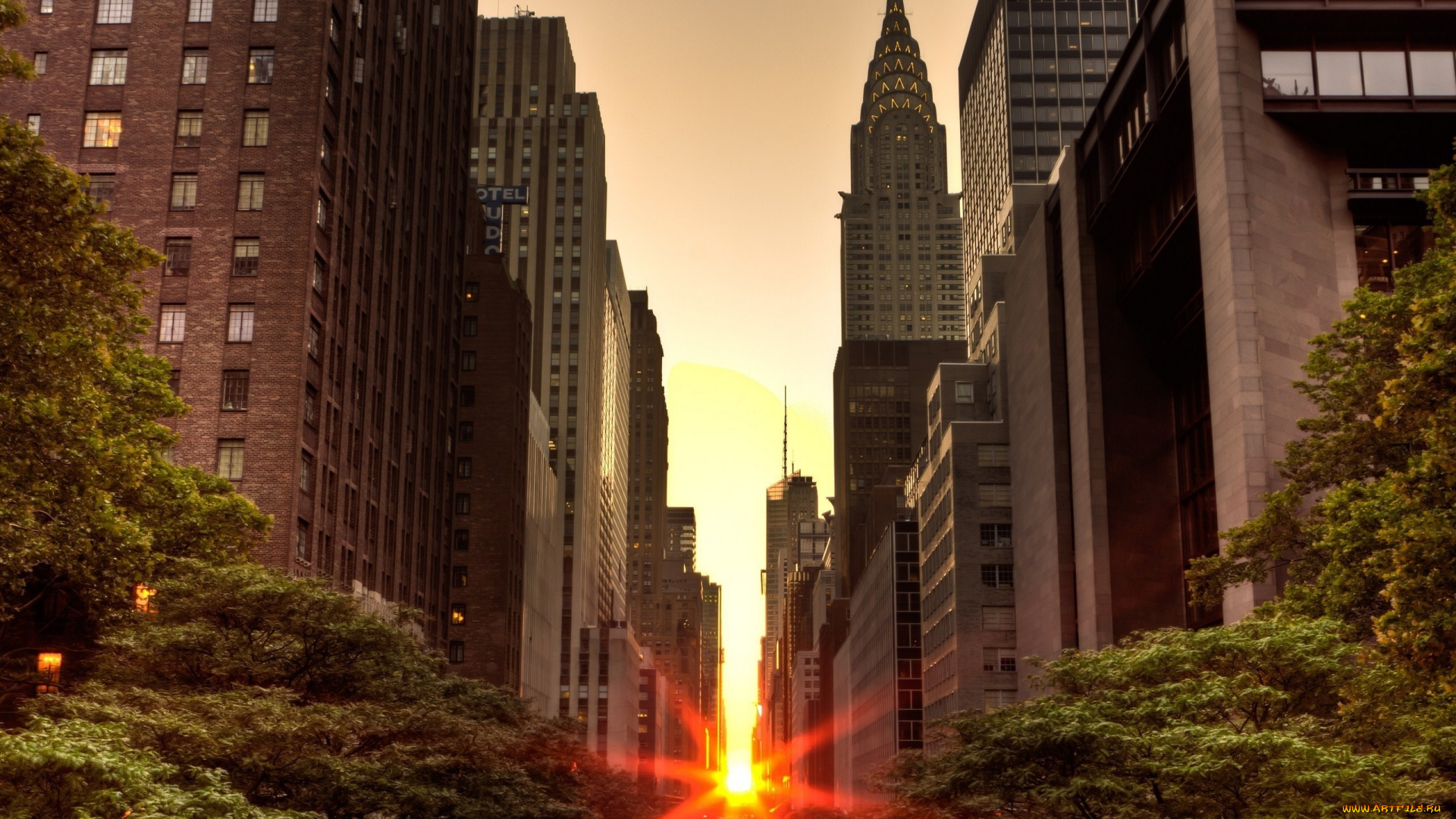 города, нью, йорк, сша, город, улица, свет