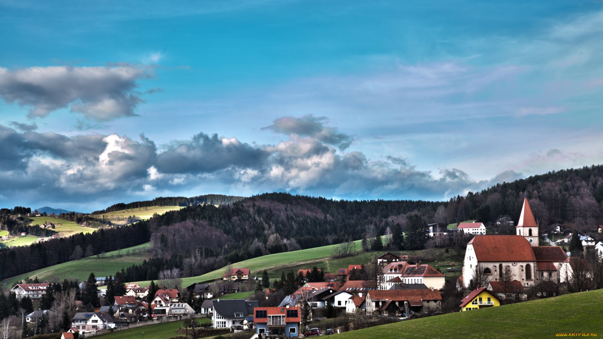 города, пейзажи, semriach