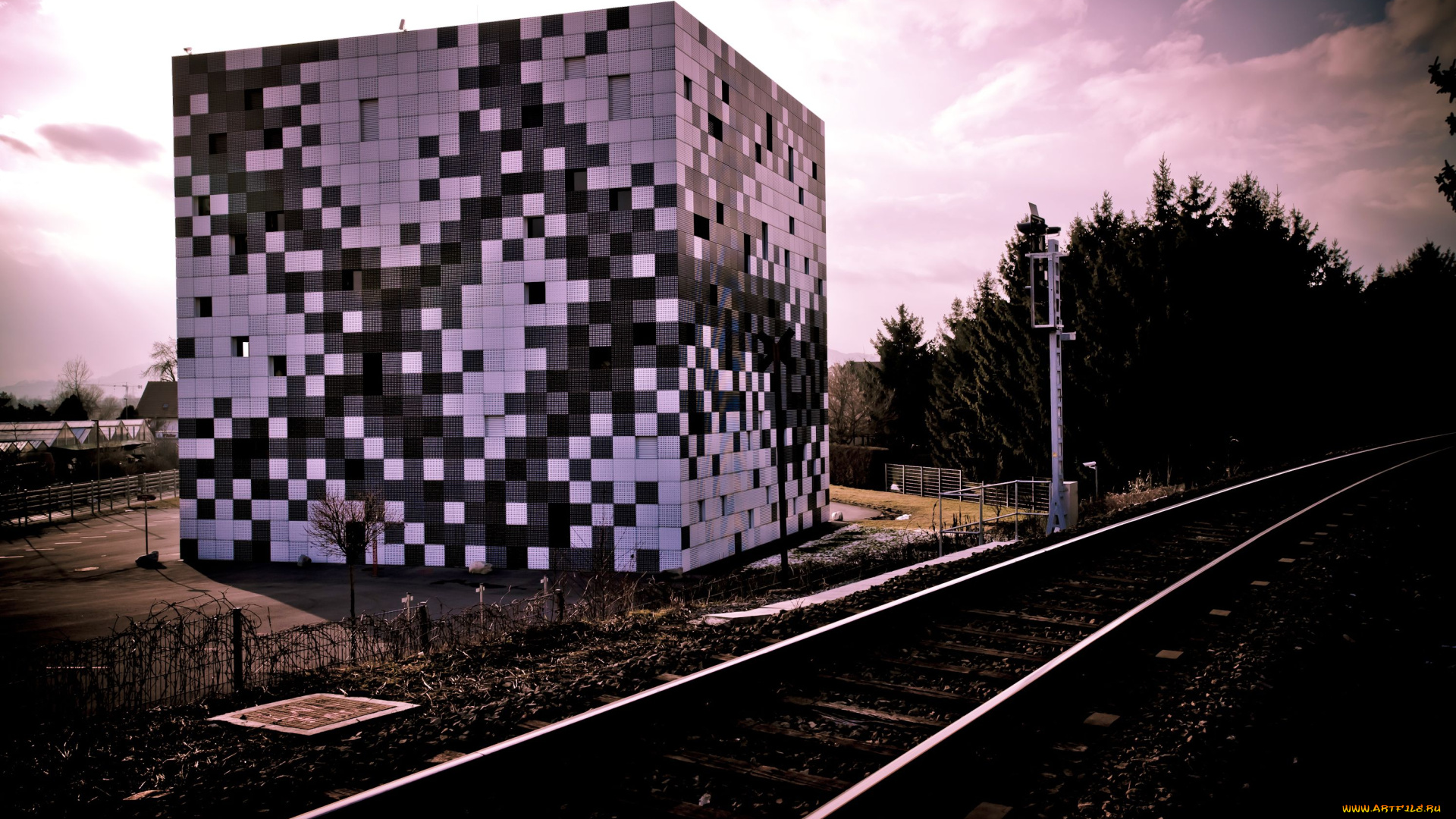 разное, сооружения, постройки, graz, куб