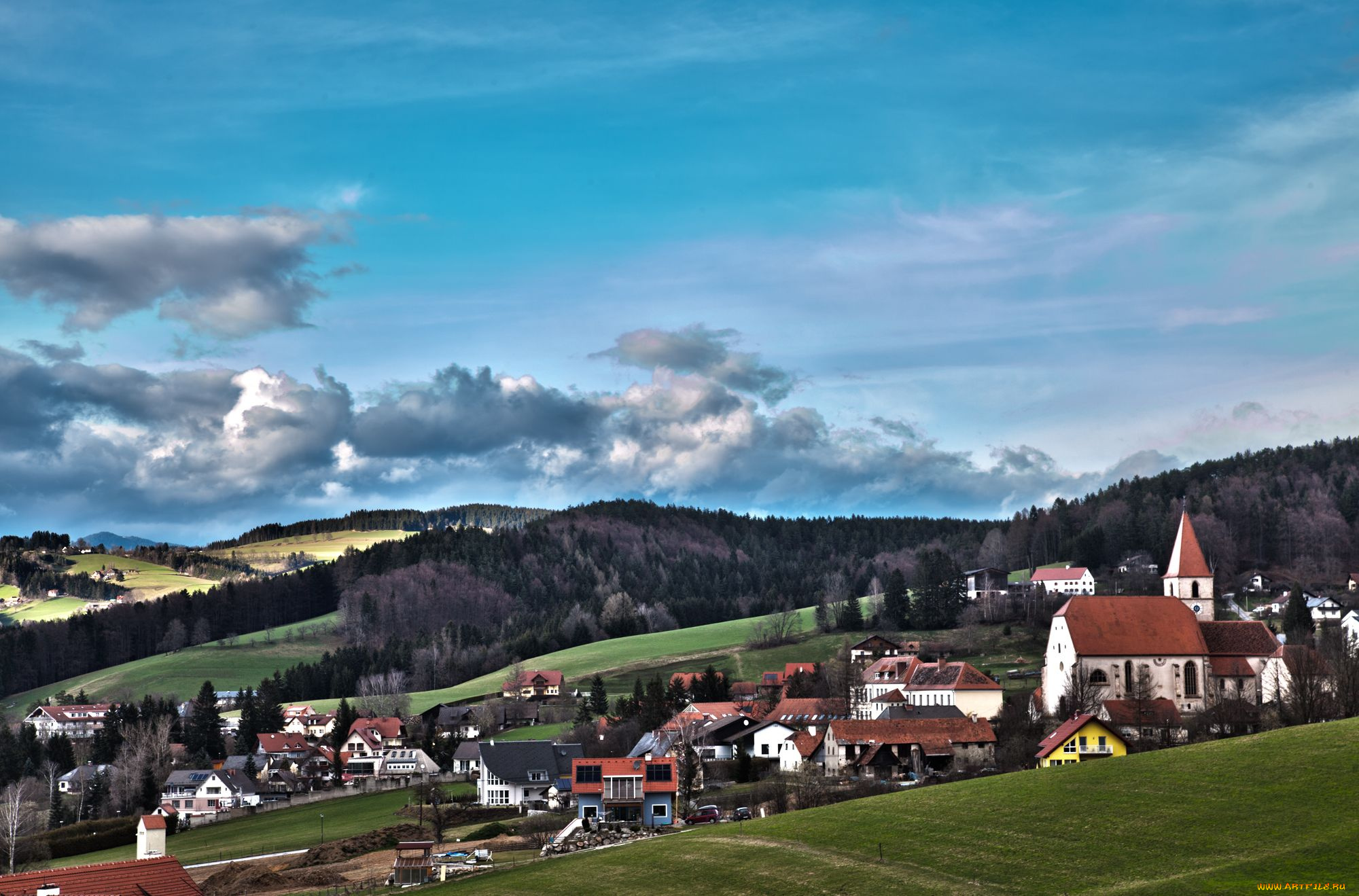 города, пейзажи, semriach