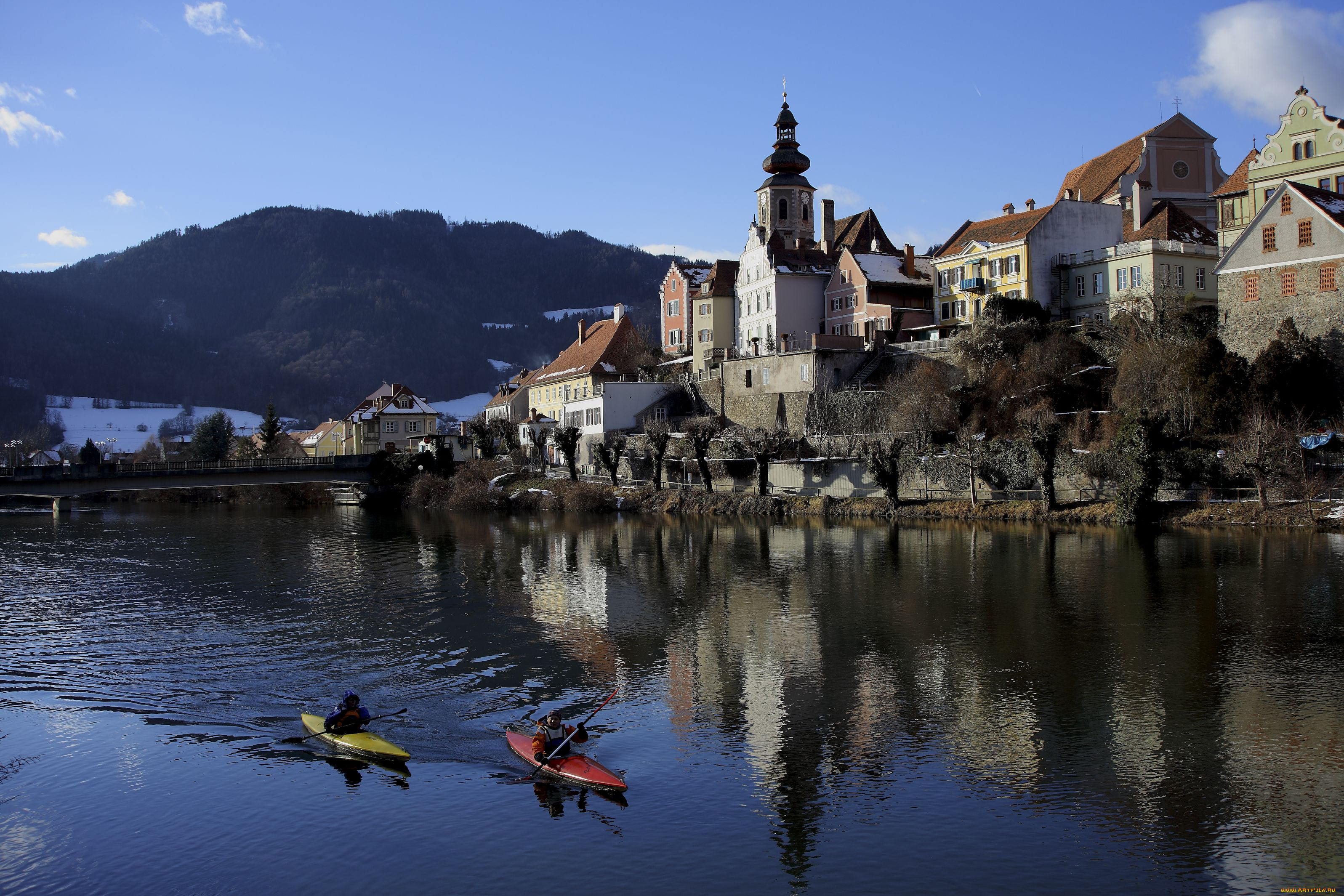 города, пейзажи, австрия, штирия