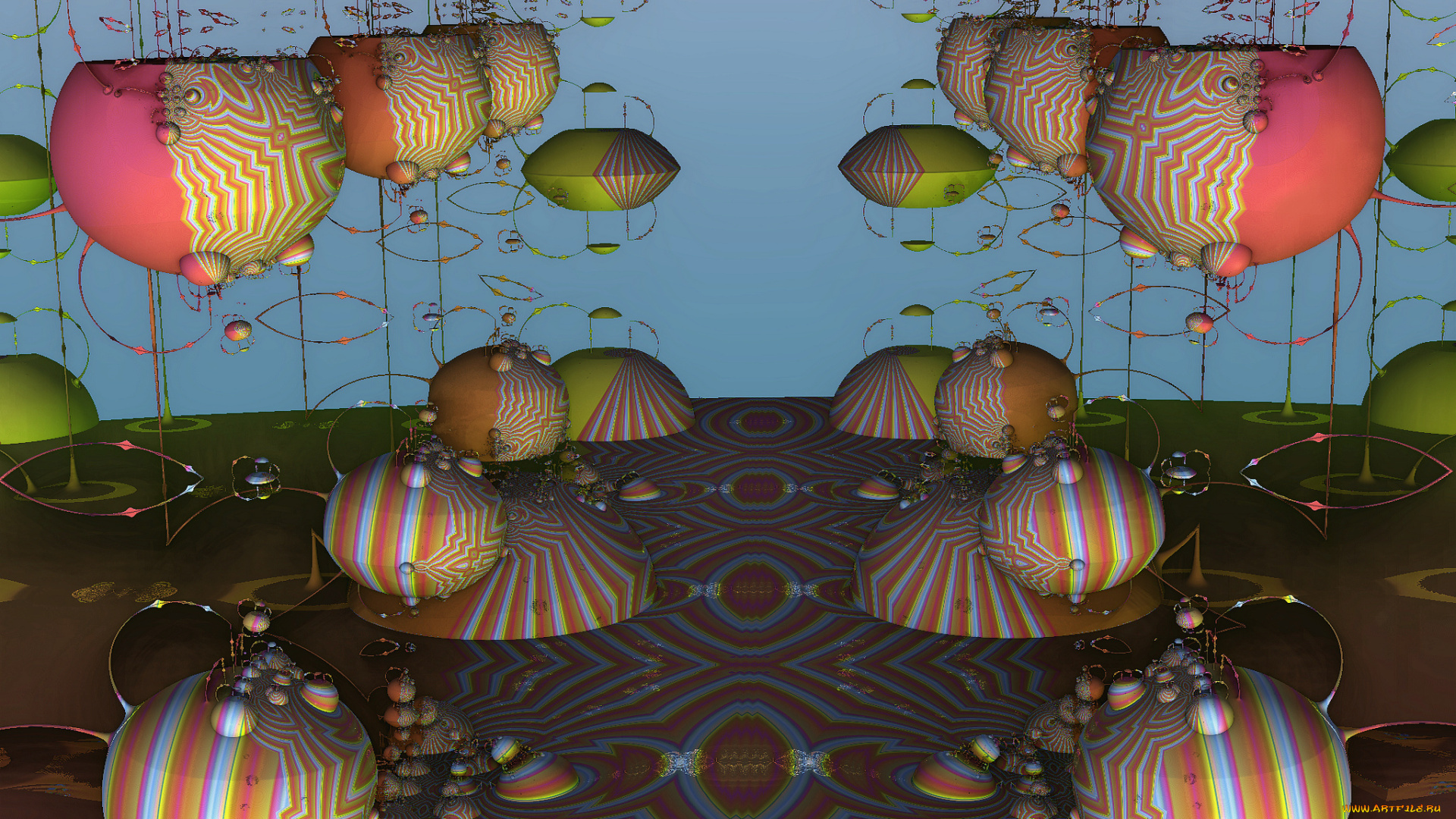 3д, графика, fractal, фракталы, цвета, узор, фон