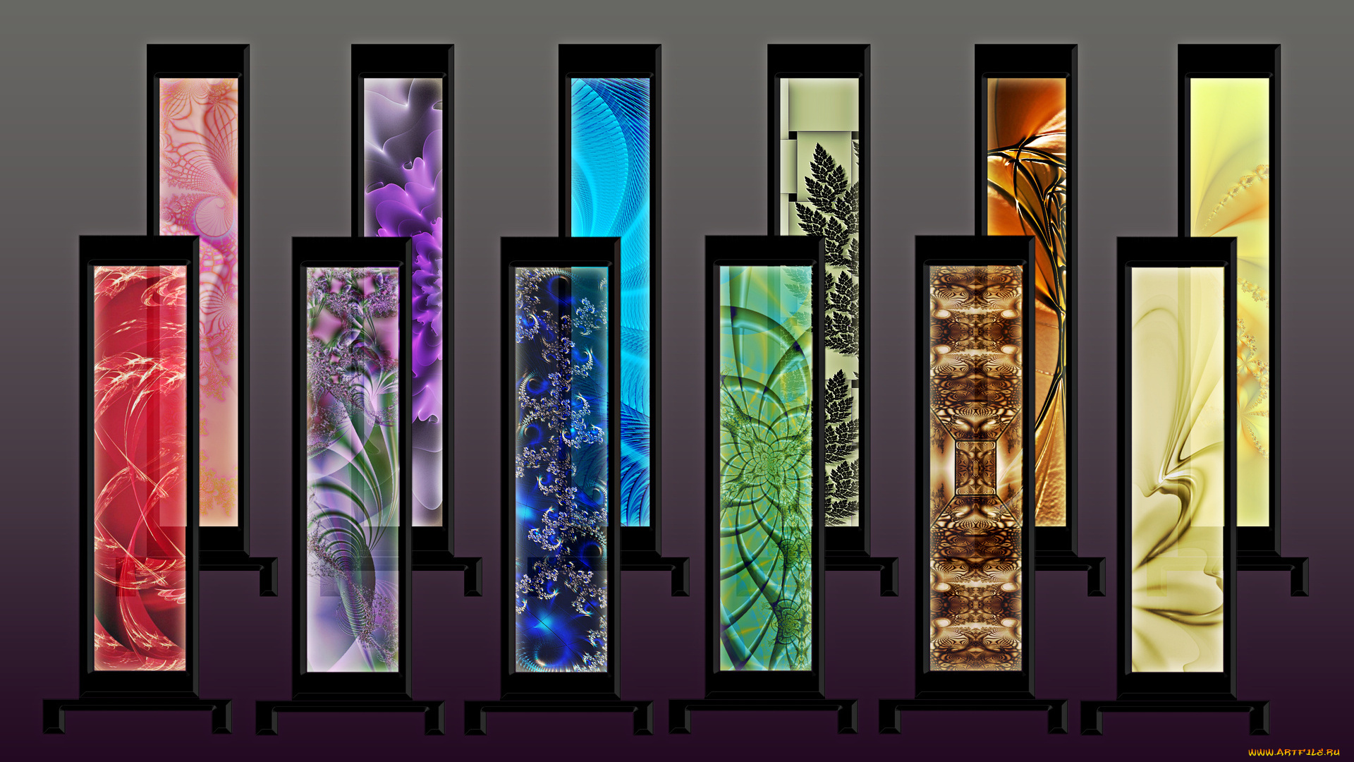 3д, графика, fractal, фракталы, фон, цвета, узор