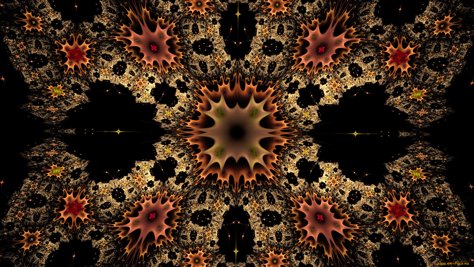 3д, графика, fractal, фракталы, фон, цвета, узор