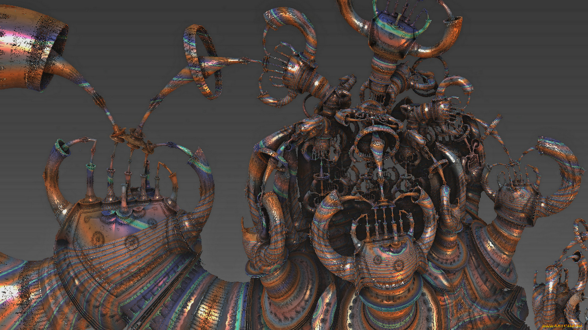 3д, графика, fractal, фракталы, фон, узор, цвета