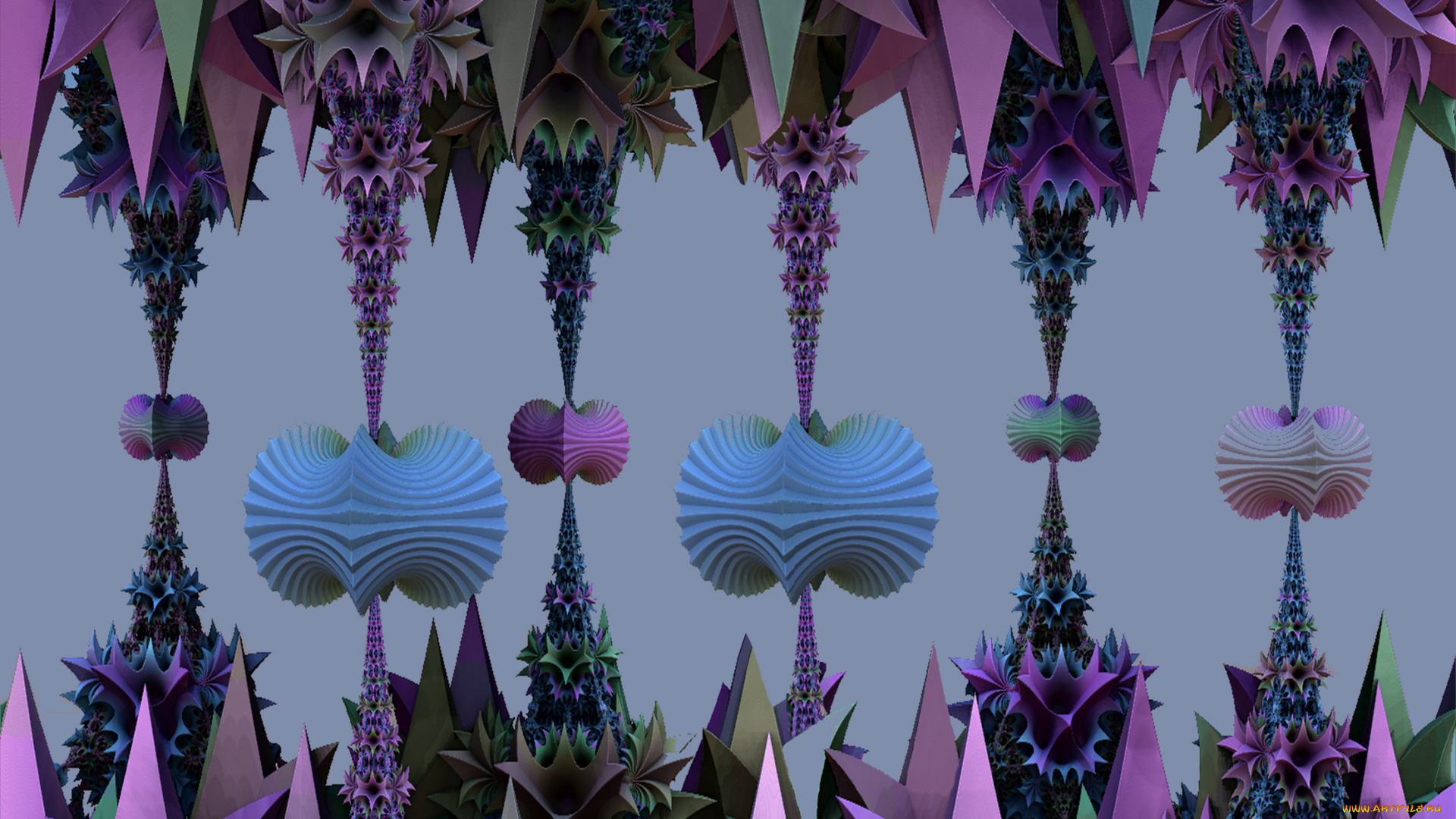 3д, графика, fractal, фракталы, фон, узор, цвета