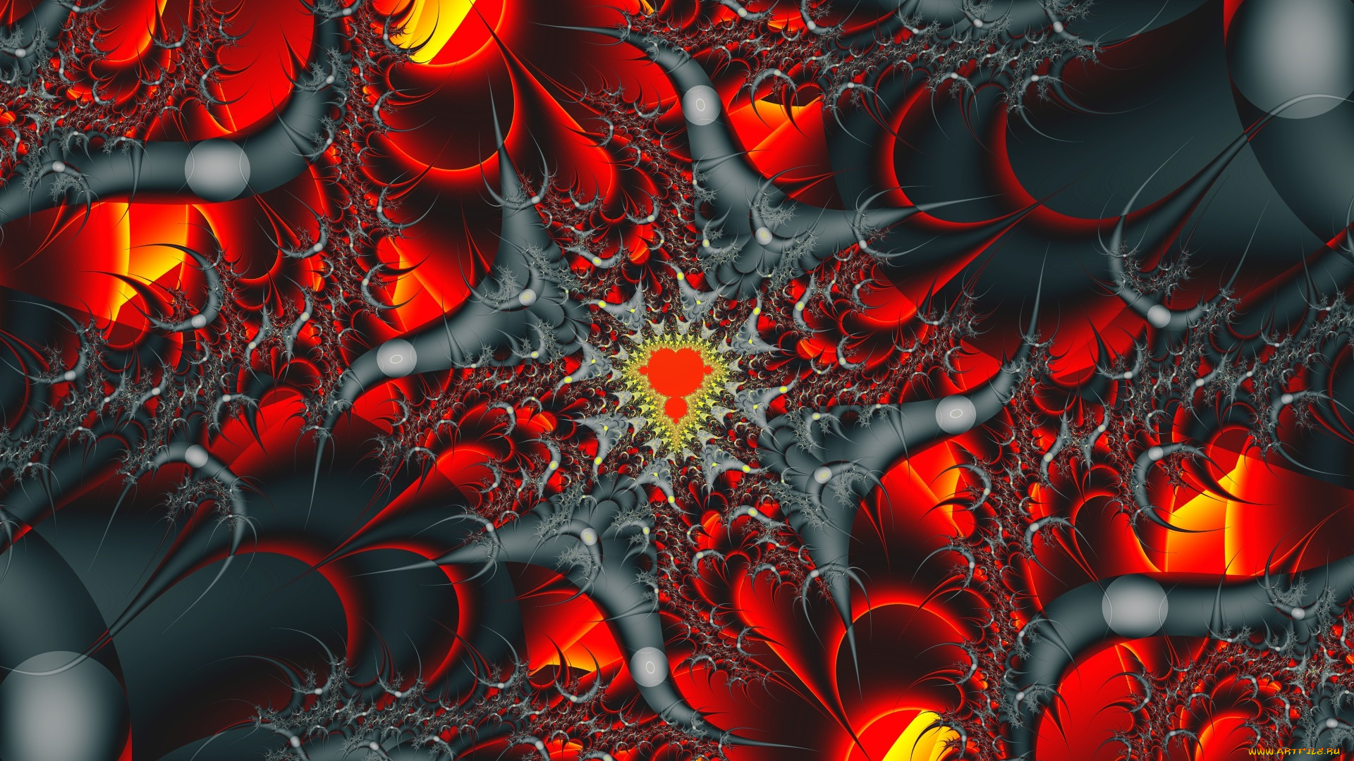 3д, графика, fractal, фракталы, узор, цвета, фон