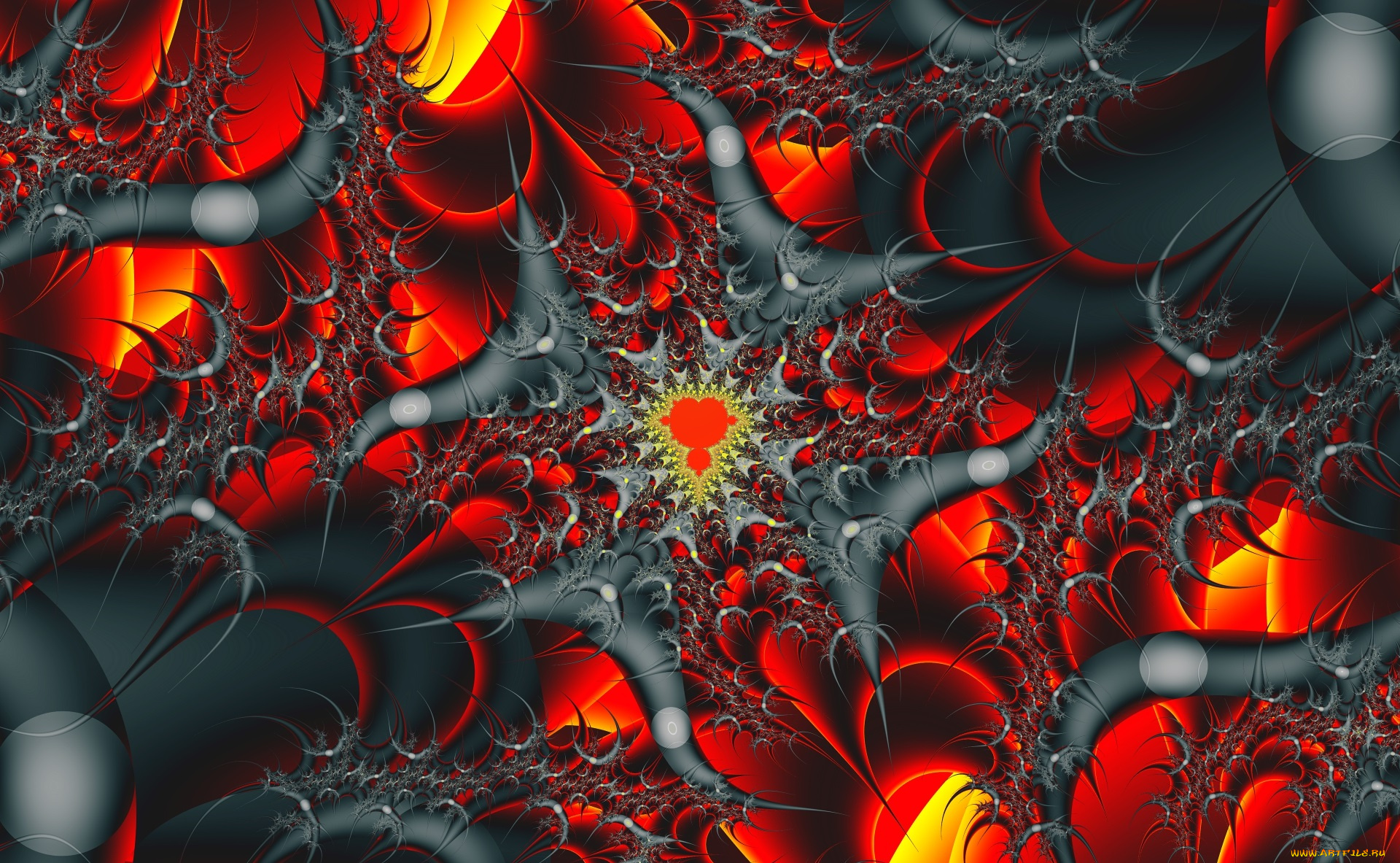 3д, графика, fractal, фракталы, узор, цвета, фон