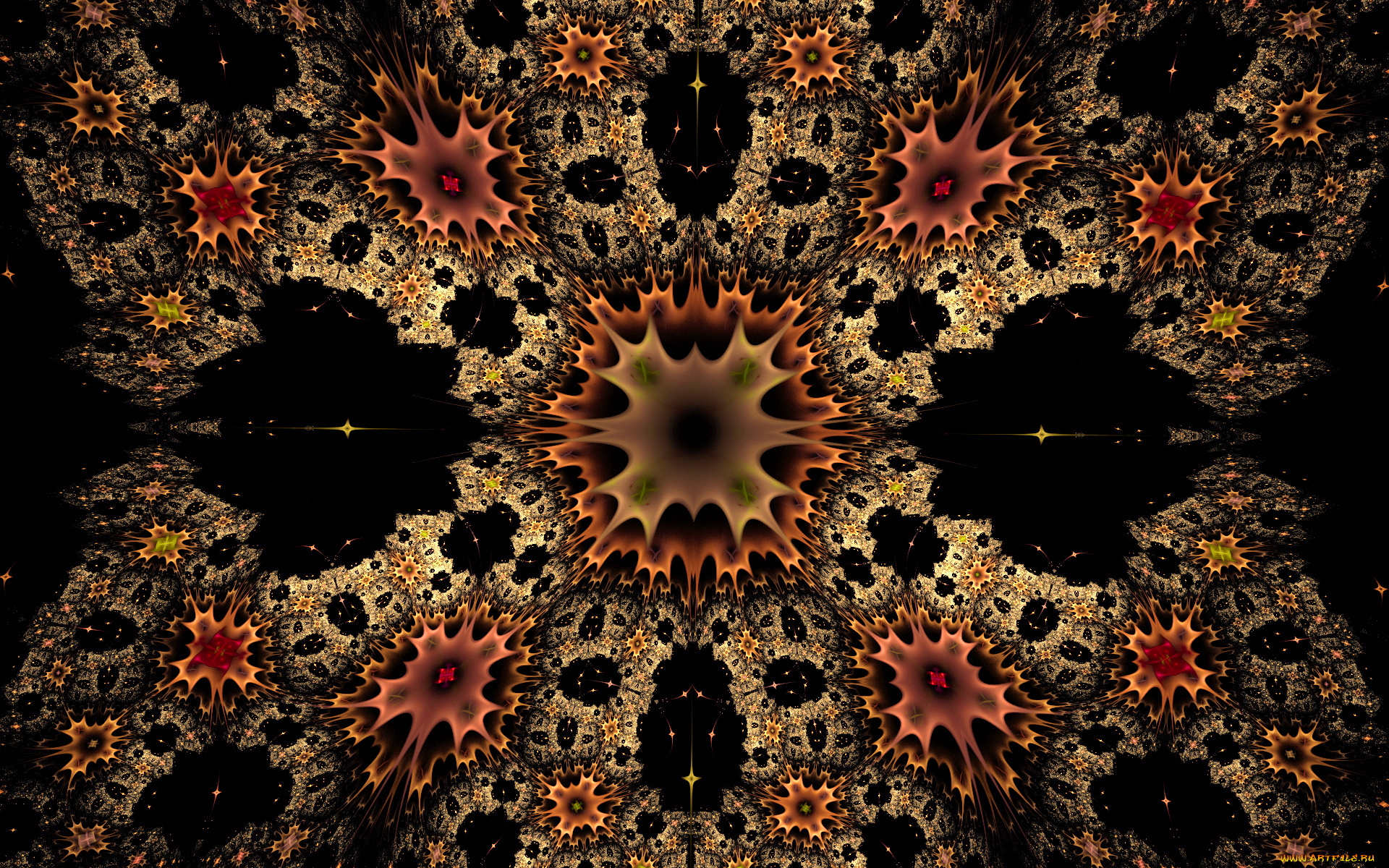 3д, графика, fractal, фракталы, фон, цвета, узор