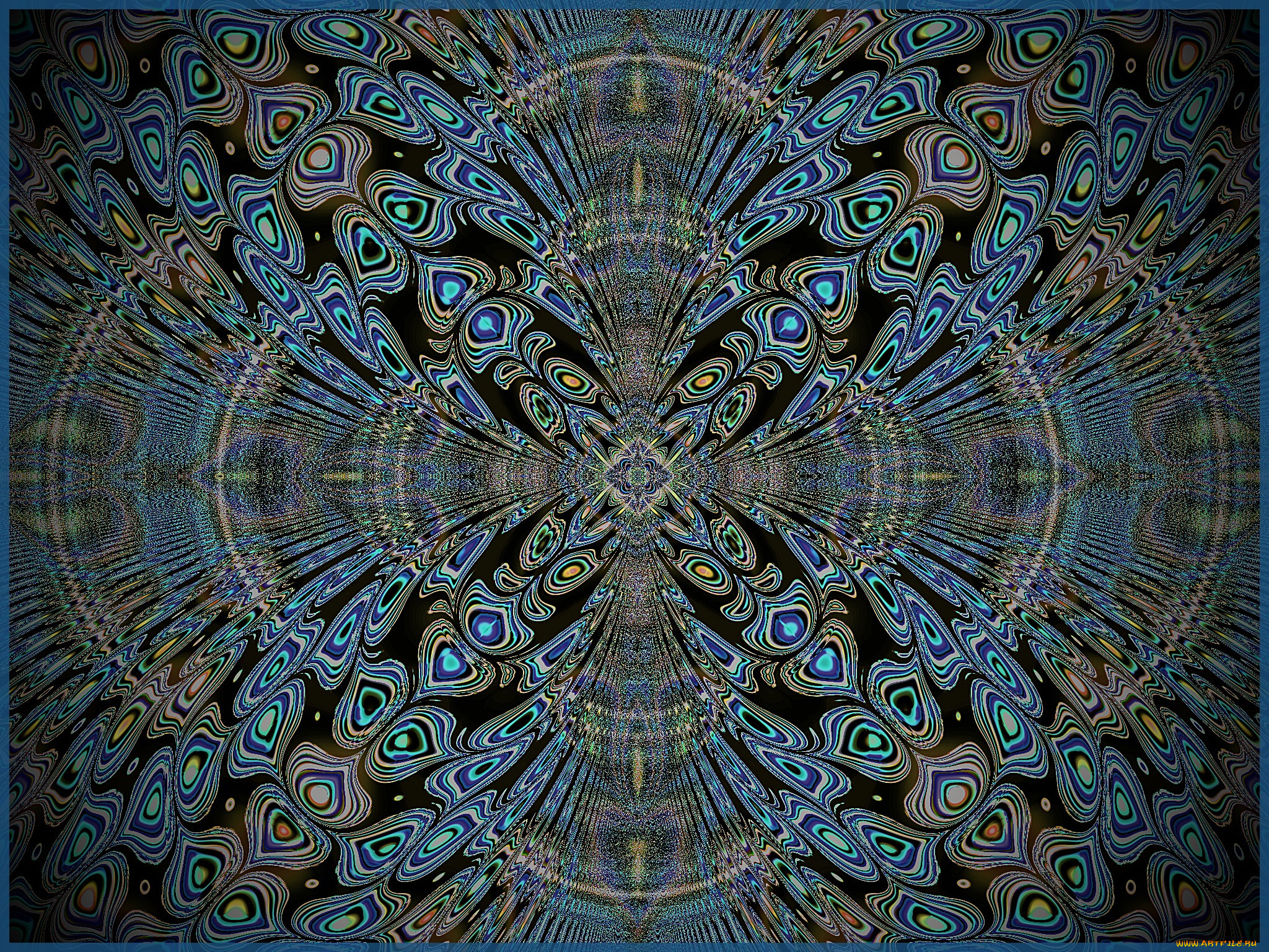 3д, графика, fractal, фракталы, узор, цвета, фон