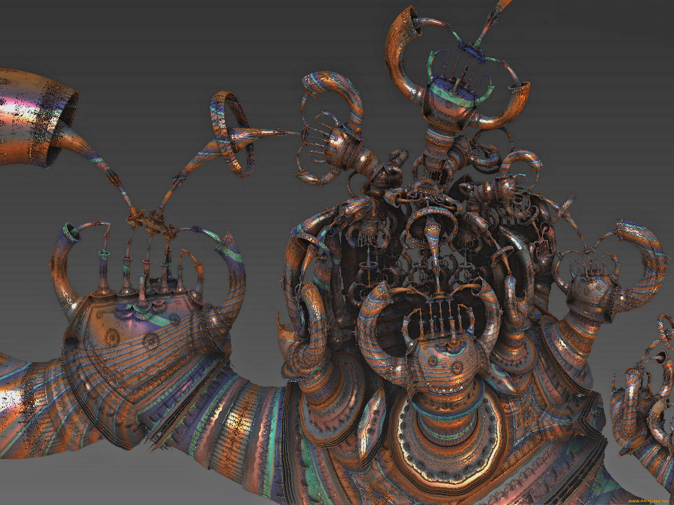 3д, графика, fractal, фракталы, фон, узор, цвета