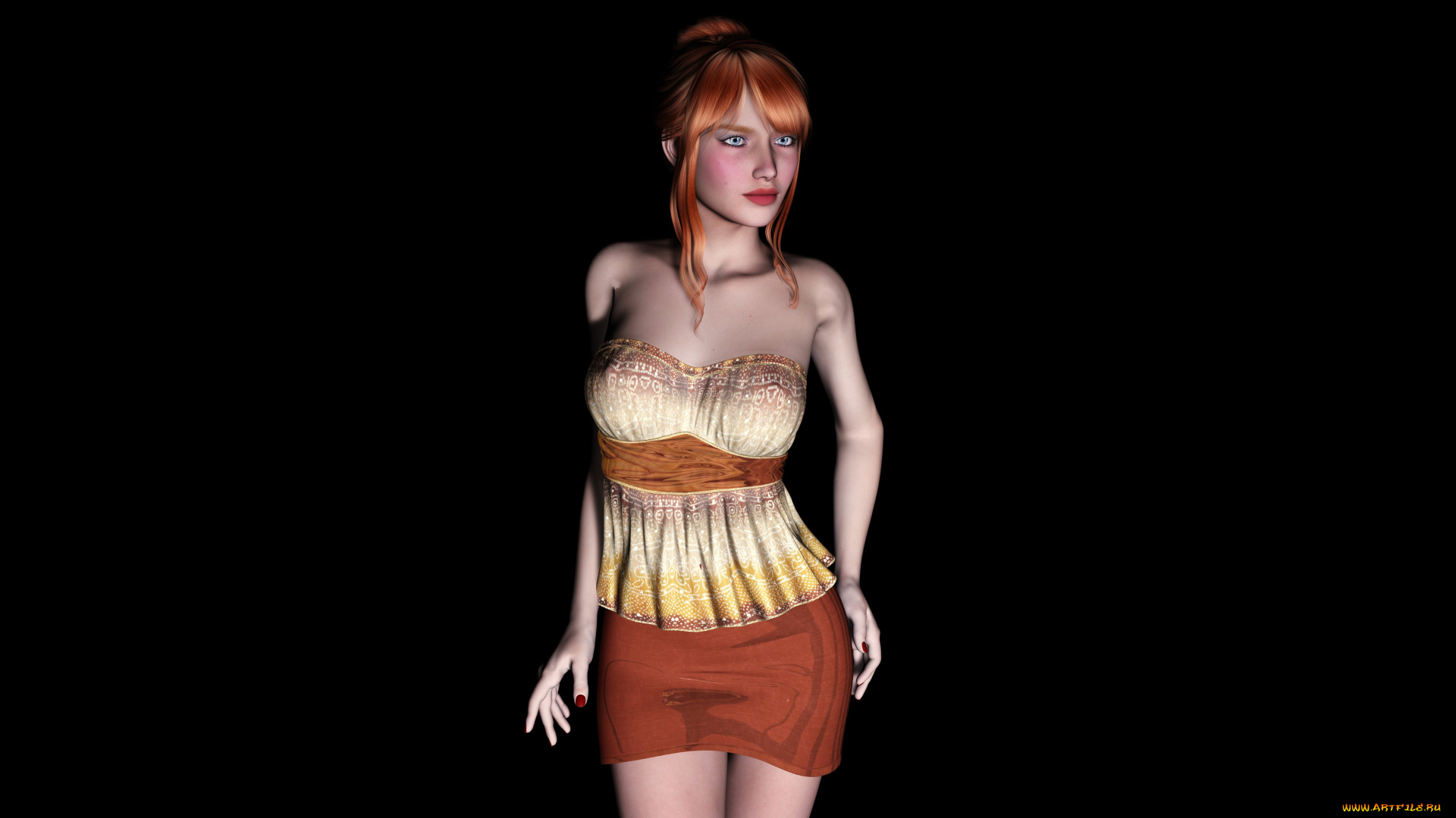 3д, графика, people, , люди, девушка, взгляд, фон