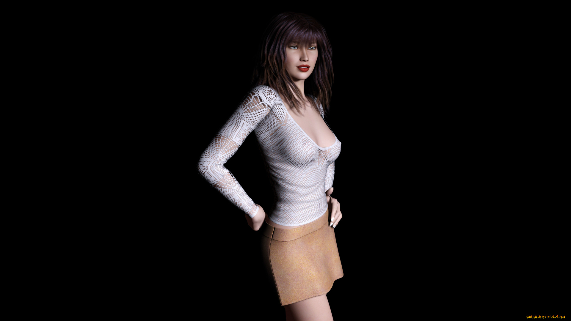 3д, графика, people, , люди, девушка, взгляд