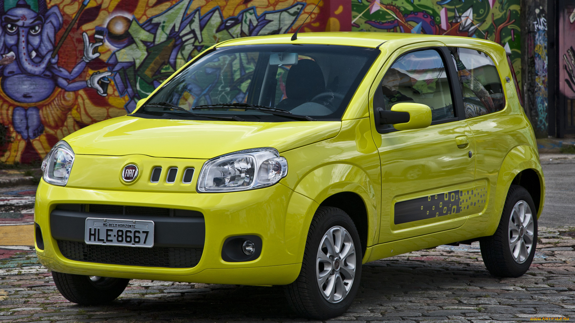 автомобили, fiat, vivace, uno, 3-door, желтый