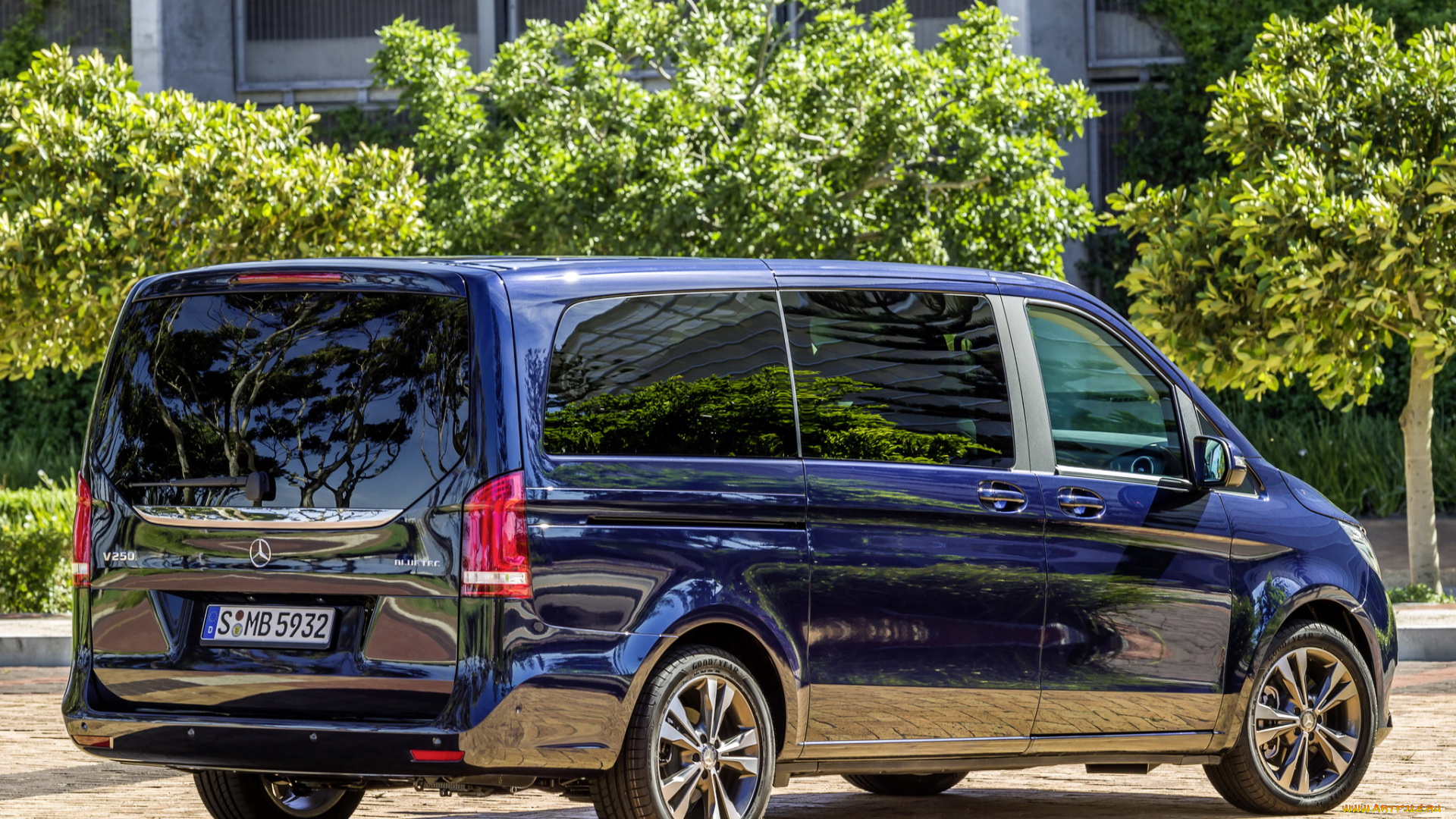 автомобили, mercedes-benz, v, 250, темный, 2014, bluetec