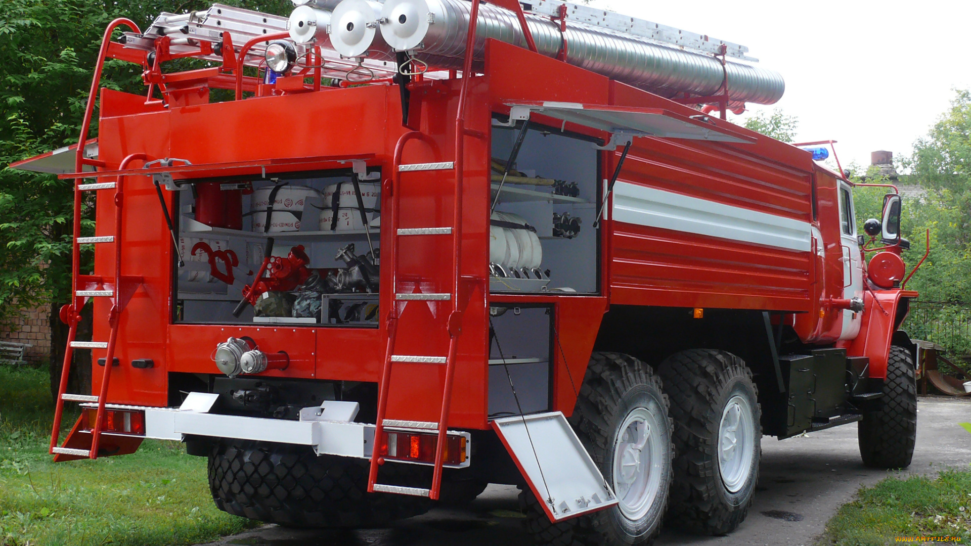 автомобили, пожарные, машины, ац-9-0-40, 4320, урал