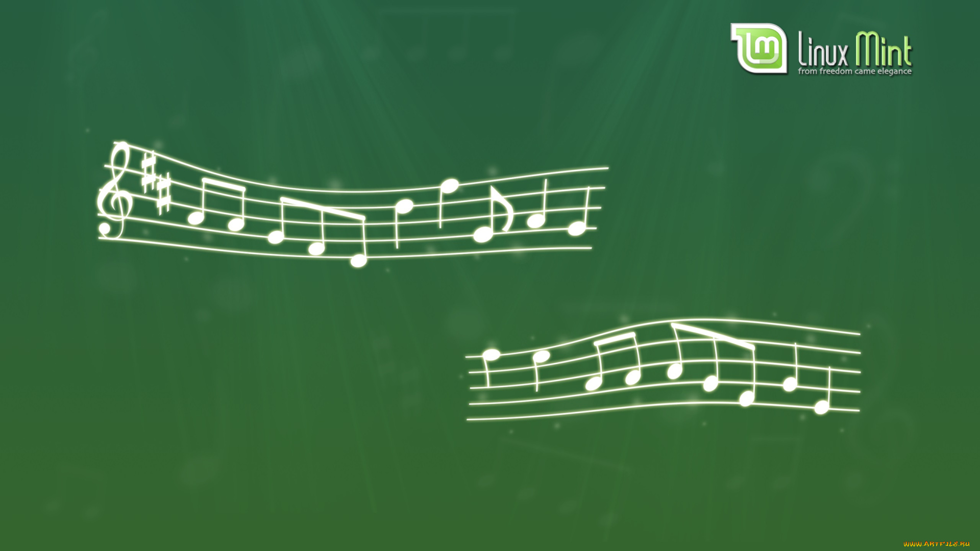 компьютеры, linux, логотип, фон