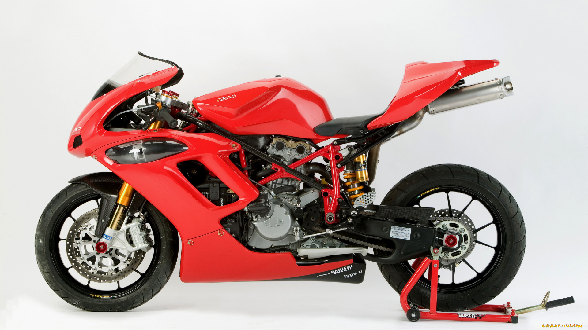 мотоциклы, ducati, красный, дукати