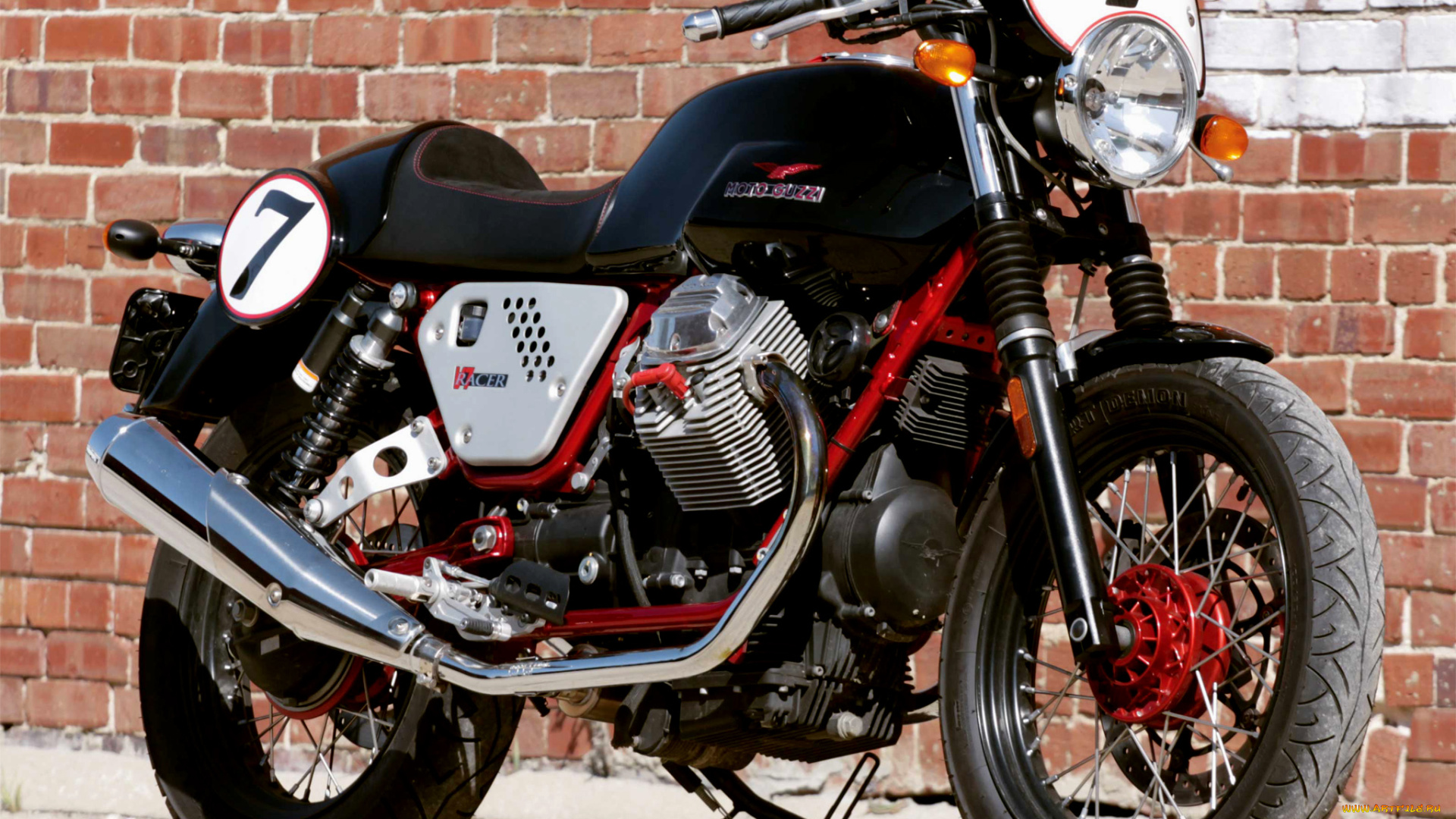 мотоциклы, moto-guzzi, чёрный, номер, мотогуччи