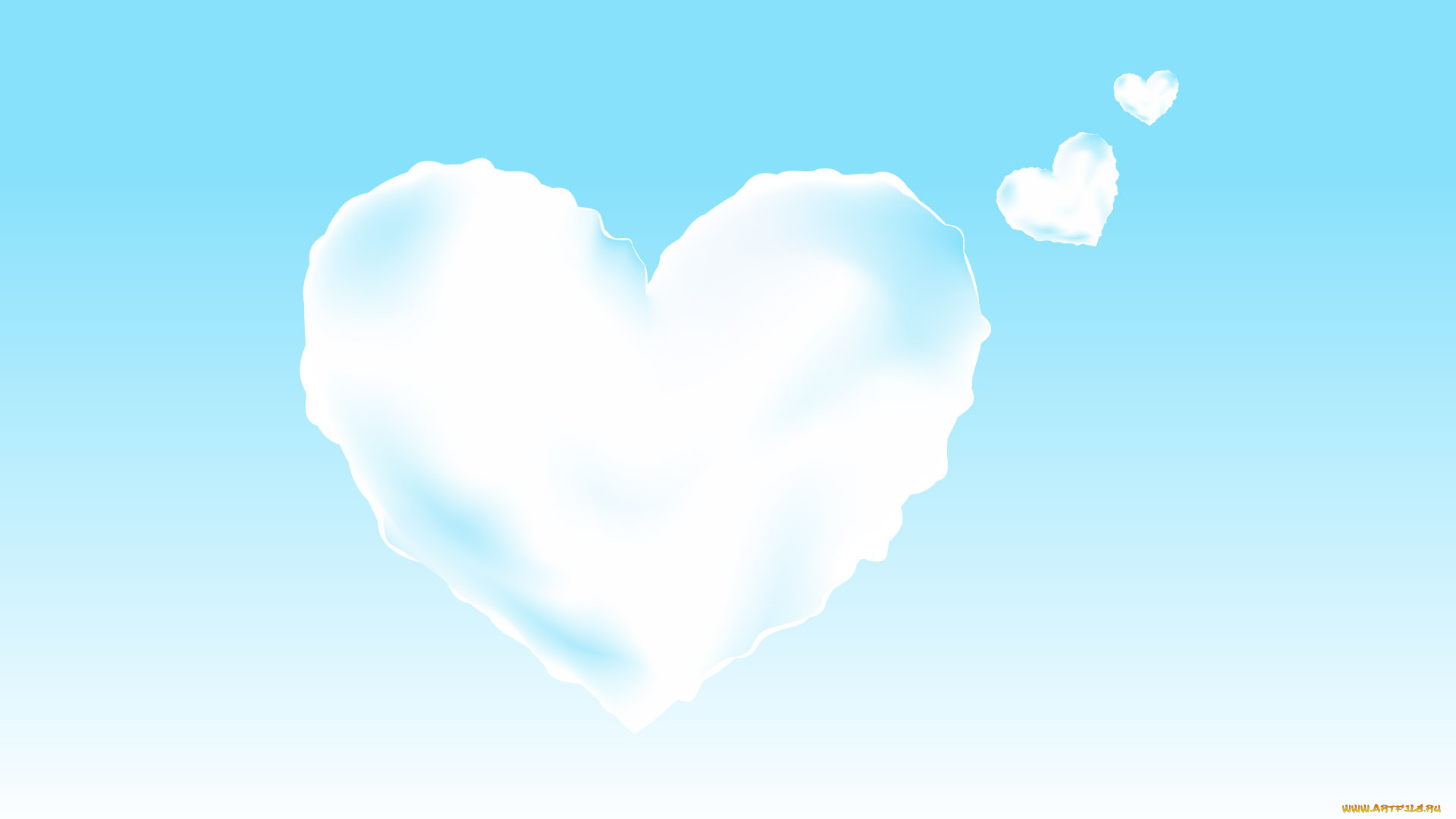 праздничные, день, святого, валентина, , сердечки, , любовь, сердечки, любовь, небо, облака