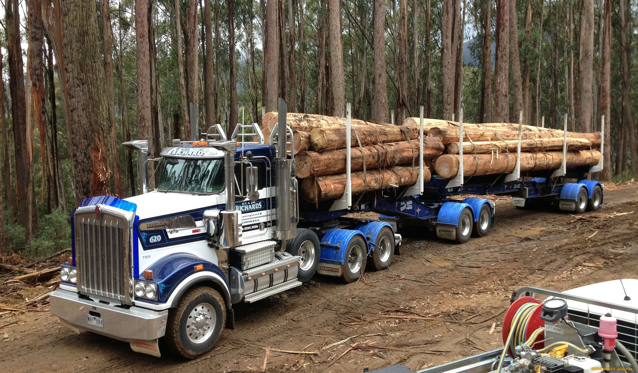 kenworth, автомобили, лесовоз