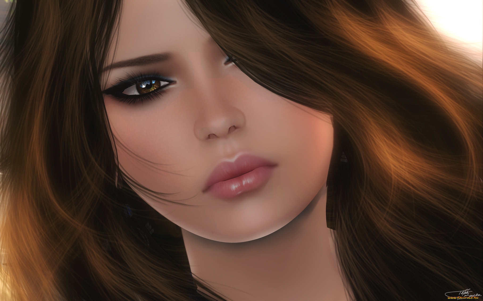 3д, графика, portraits, , портрет, лицо