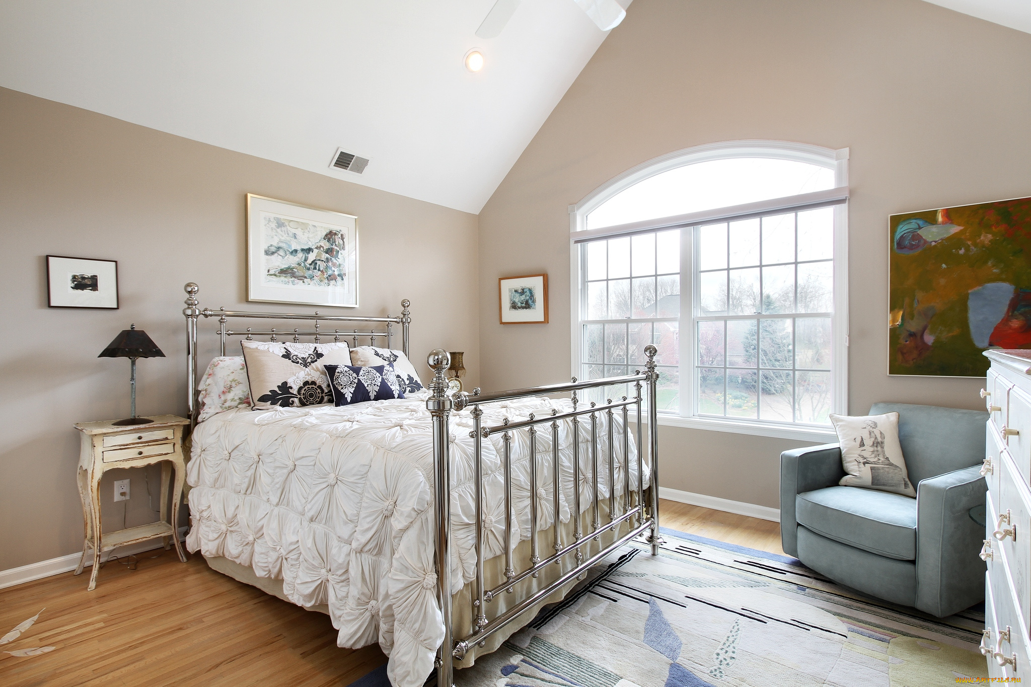 интерьер, спальня, кровать