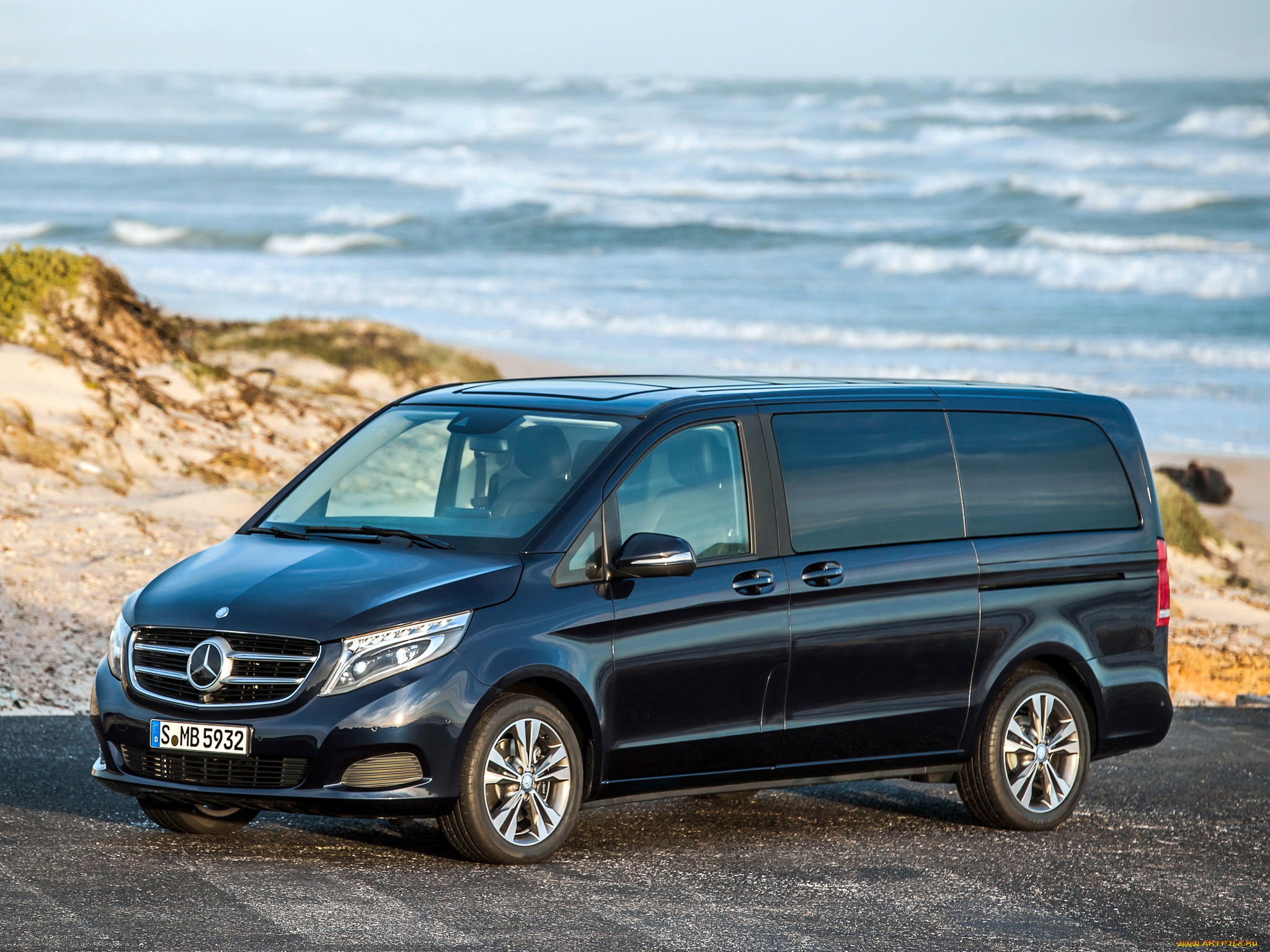 автомобили, mercedes-benz, темный, 2014, v, 250, bluetec