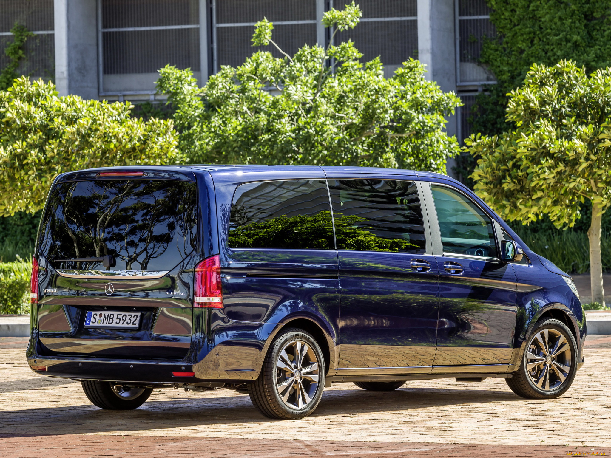 автомобили, mercedes-benz, v, 250, темный, 2014, bluetec