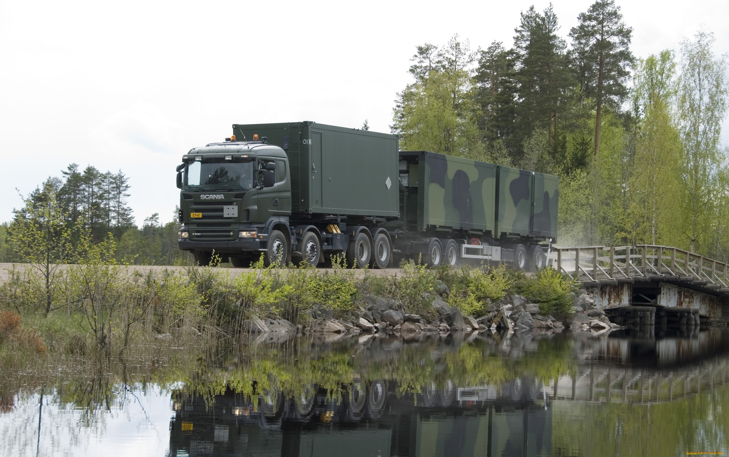 автомобили, scania, зелёный, скания, военный