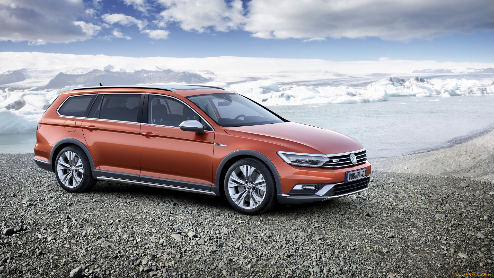 2015, volkswagen, passat, alltrack, автомобили, volkswagen, тюнинг, оранжевый