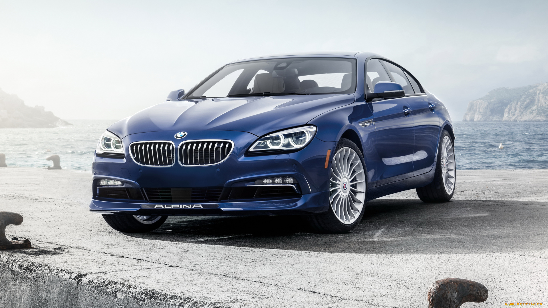 2016, bmw, alpina, b6, xdrive, gran, coupe, автомобили, bmw, металлик, тюнинг, голубой, alpina
