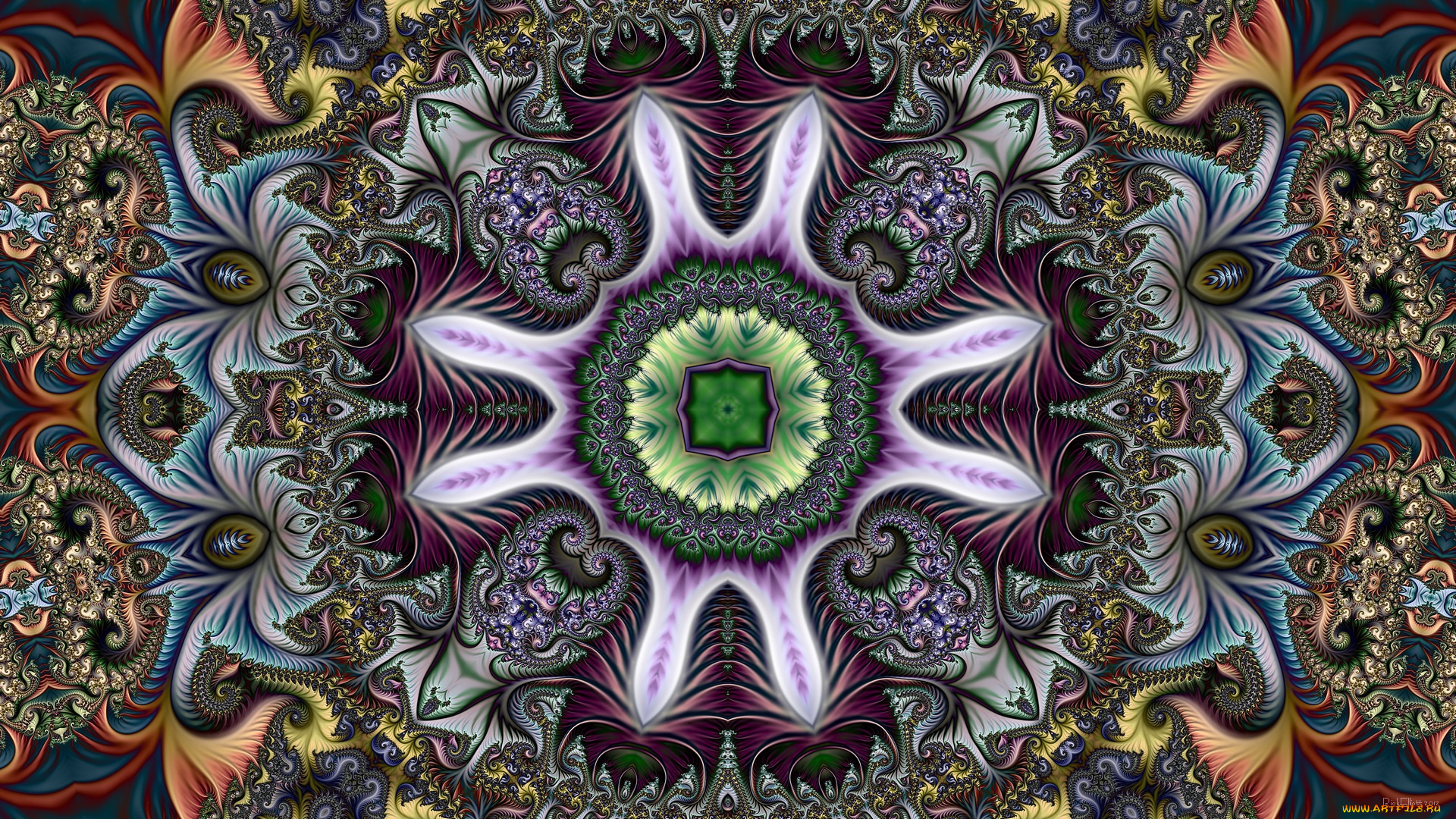 3д, графика, фракталы, , fractal, цвета, фон, узор