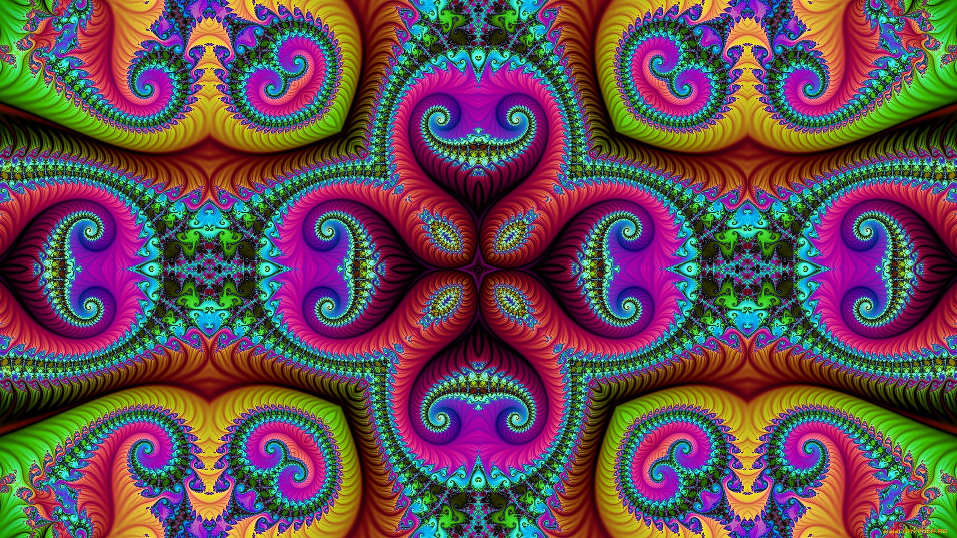 3д, графика, фракталы, , fractal, цвета, фон, узор