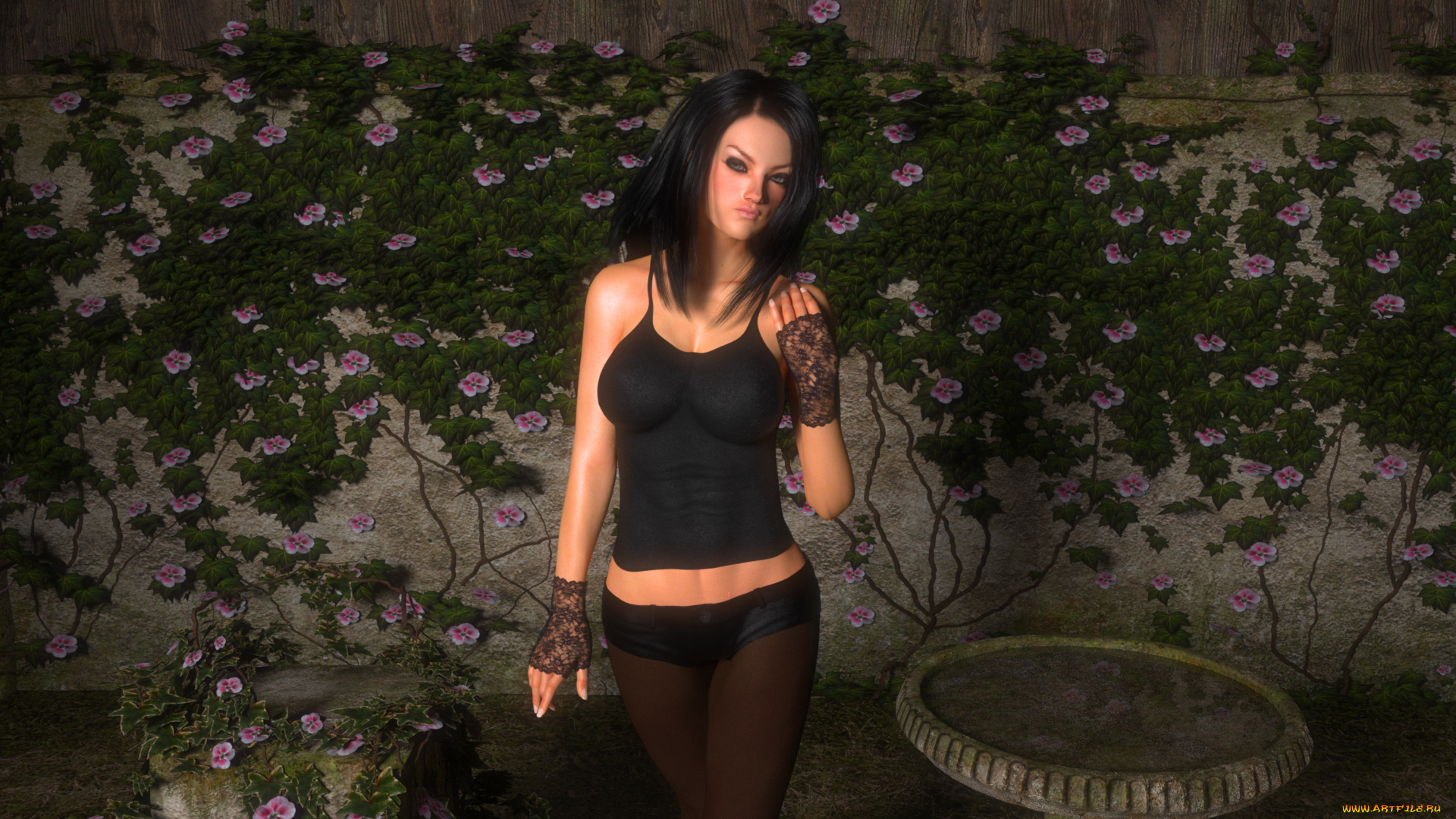 3д, графика, люди, , people, девушка, фон, взгляд