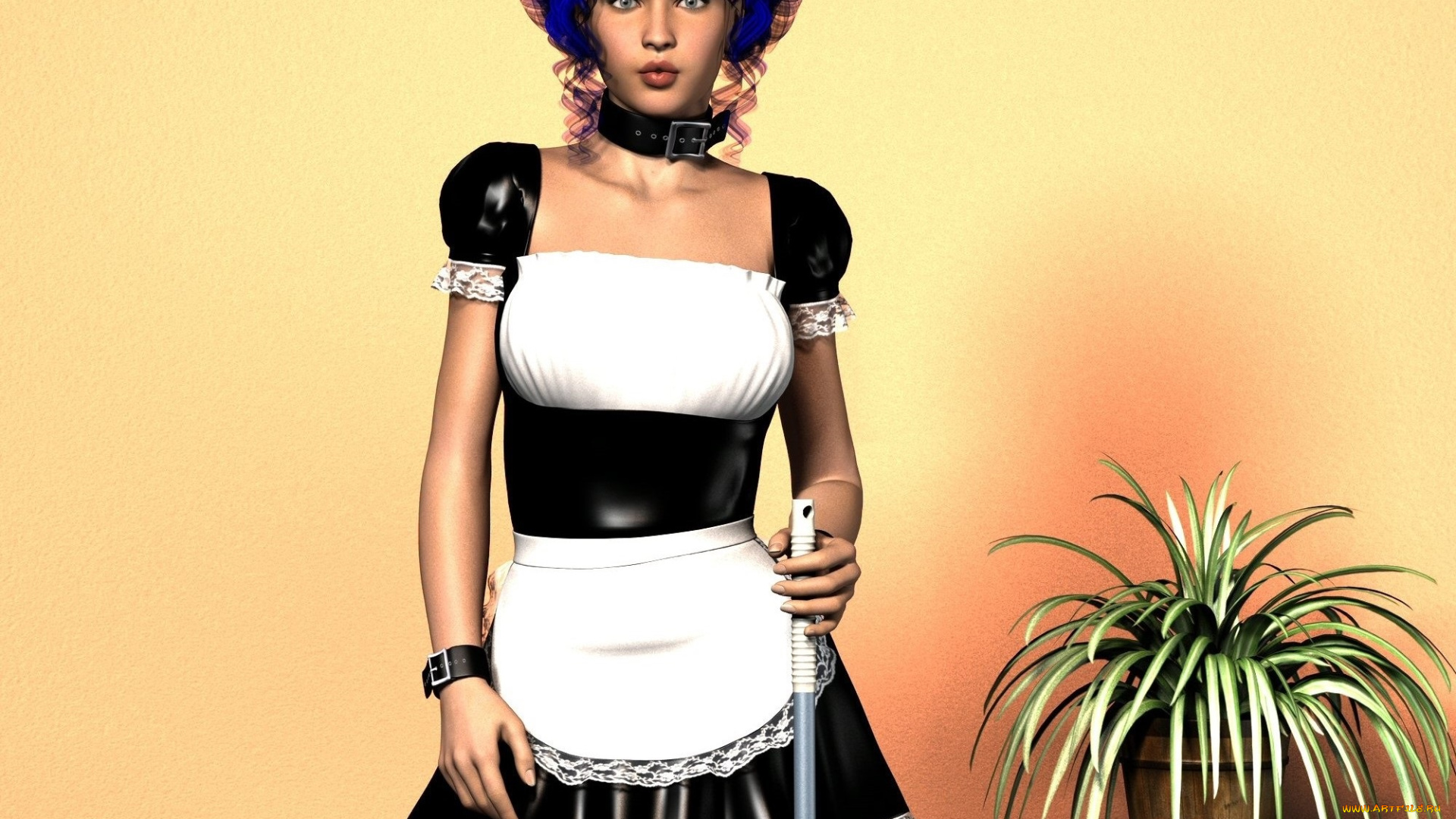 3д, графика, люди, , people, гувернантка, взгляд, фон, девушка