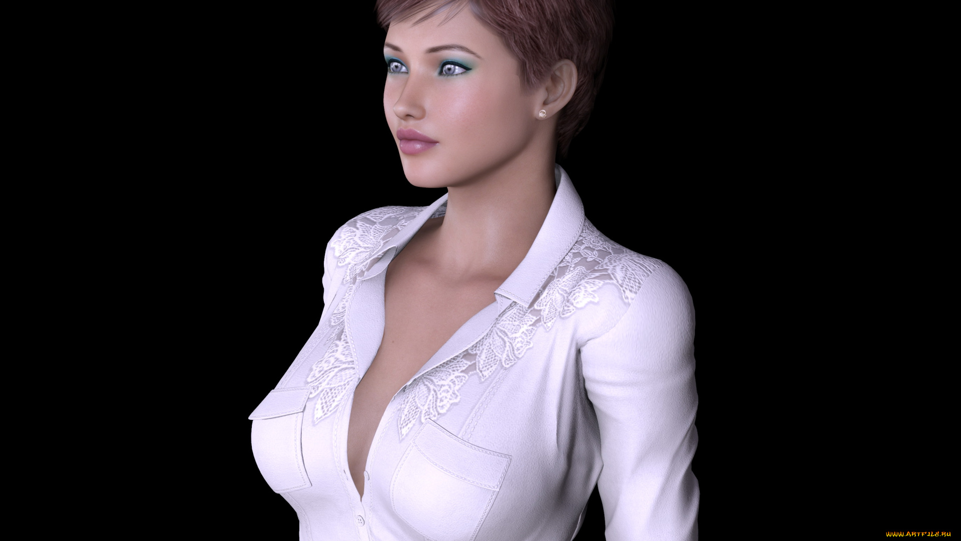 3д, графика, люди, , people, взгляд, девушка, фон