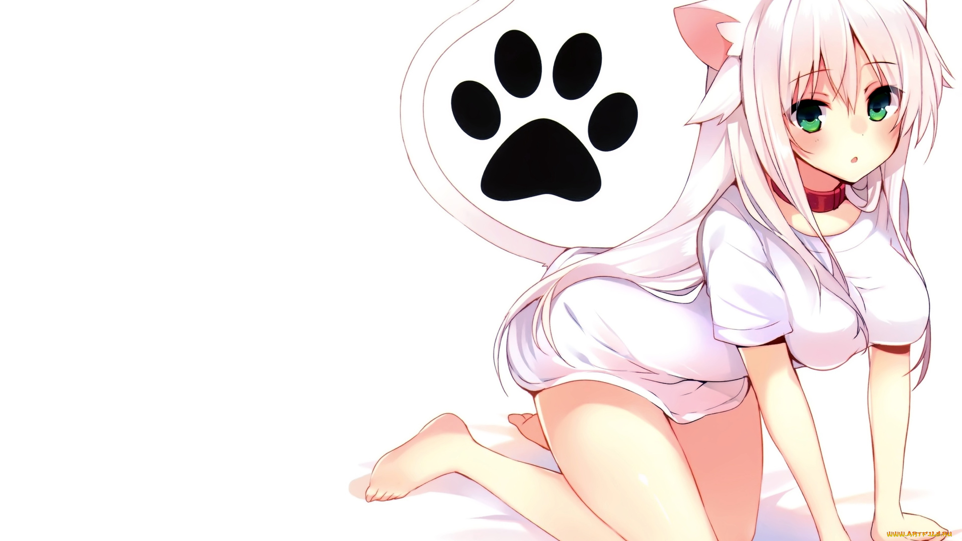 аниме, животные, , существа, девушка, mishima, kurone, арт