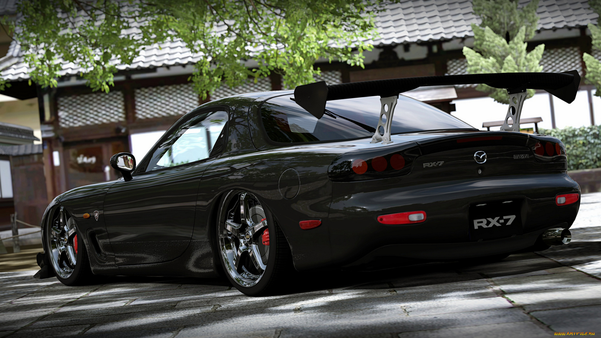 mazda, rx7, автомобили, 3д, мазда