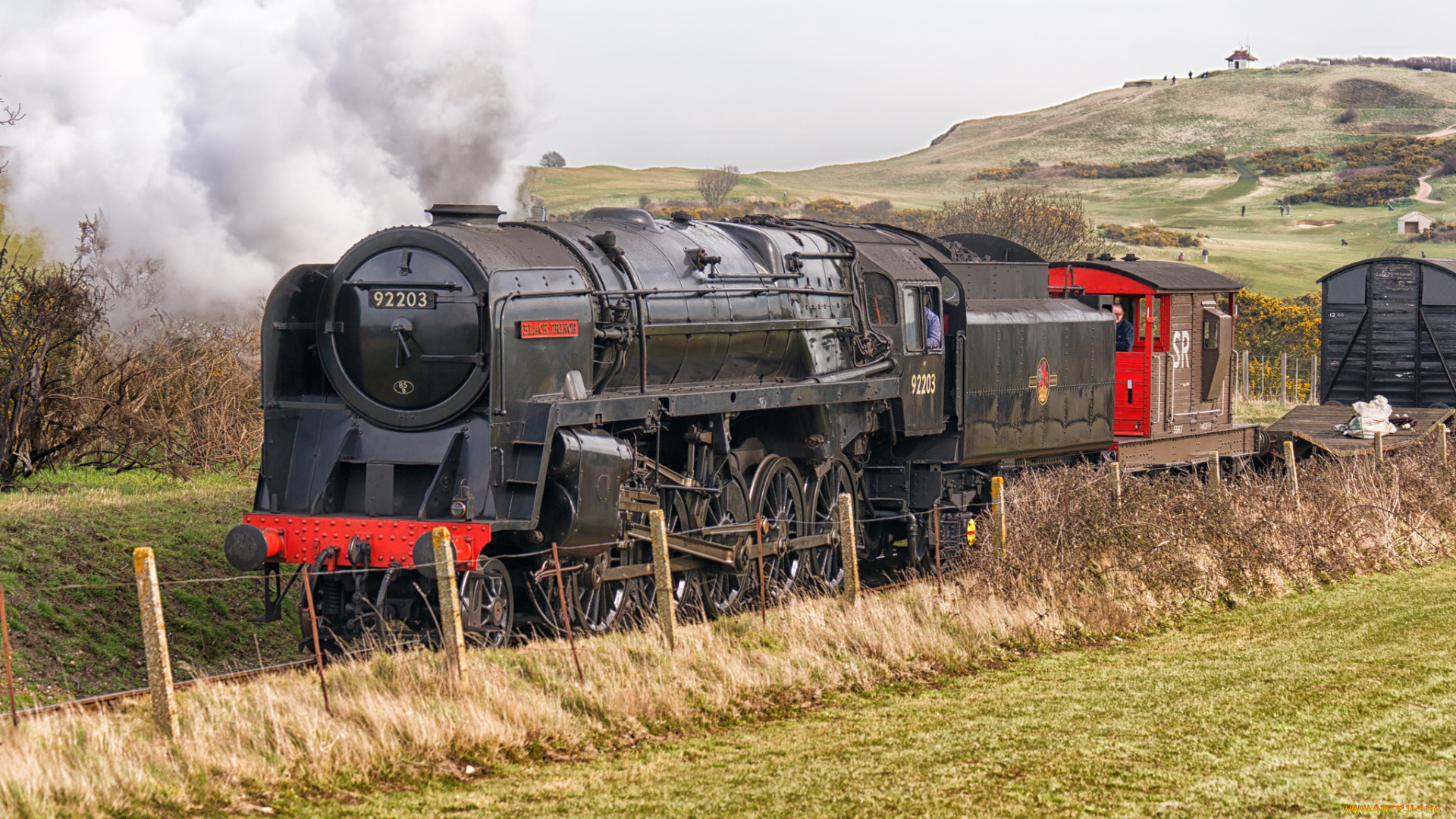 техника, паровозы, дорога, паровоз, железная