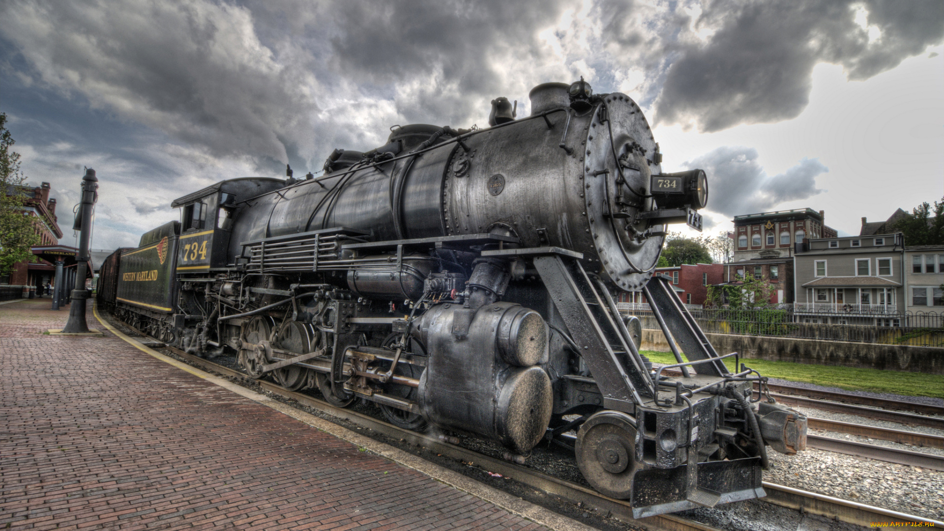 техника, паровозы, дорога, паровоз, железная