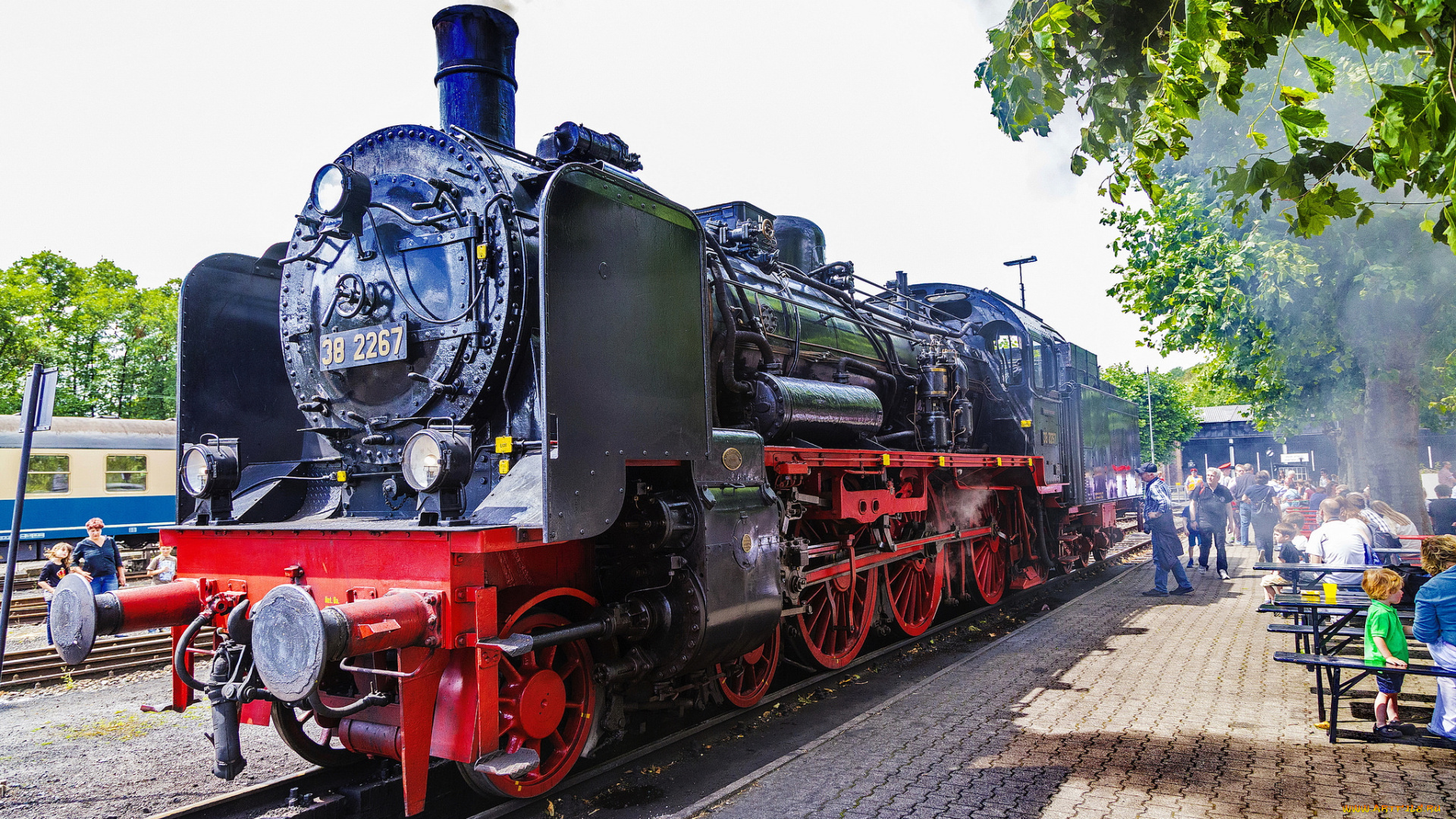 техника, паровозы, дорога, железная, паровоз