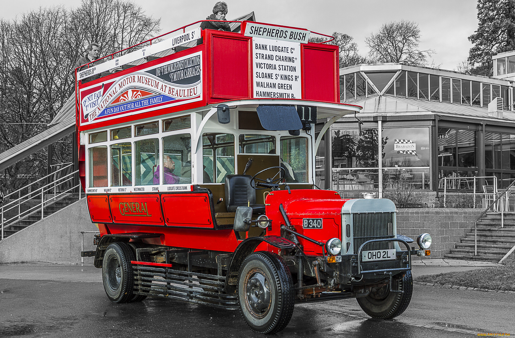 автомобили, автобусы, двухэтажный