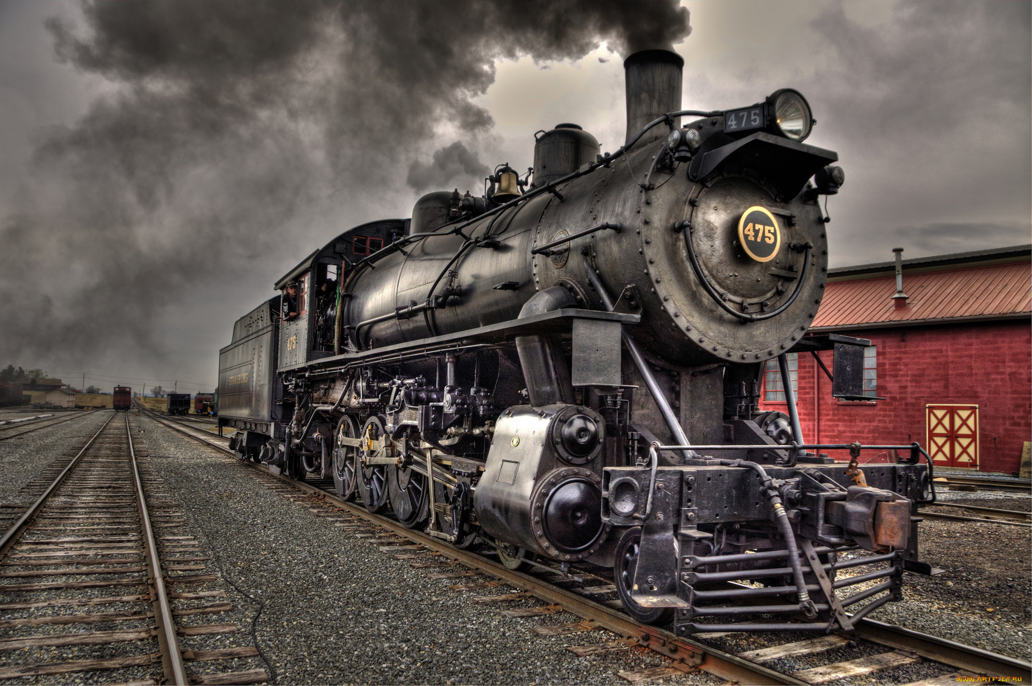 техника, паровозы, дорога, железная, паровоз